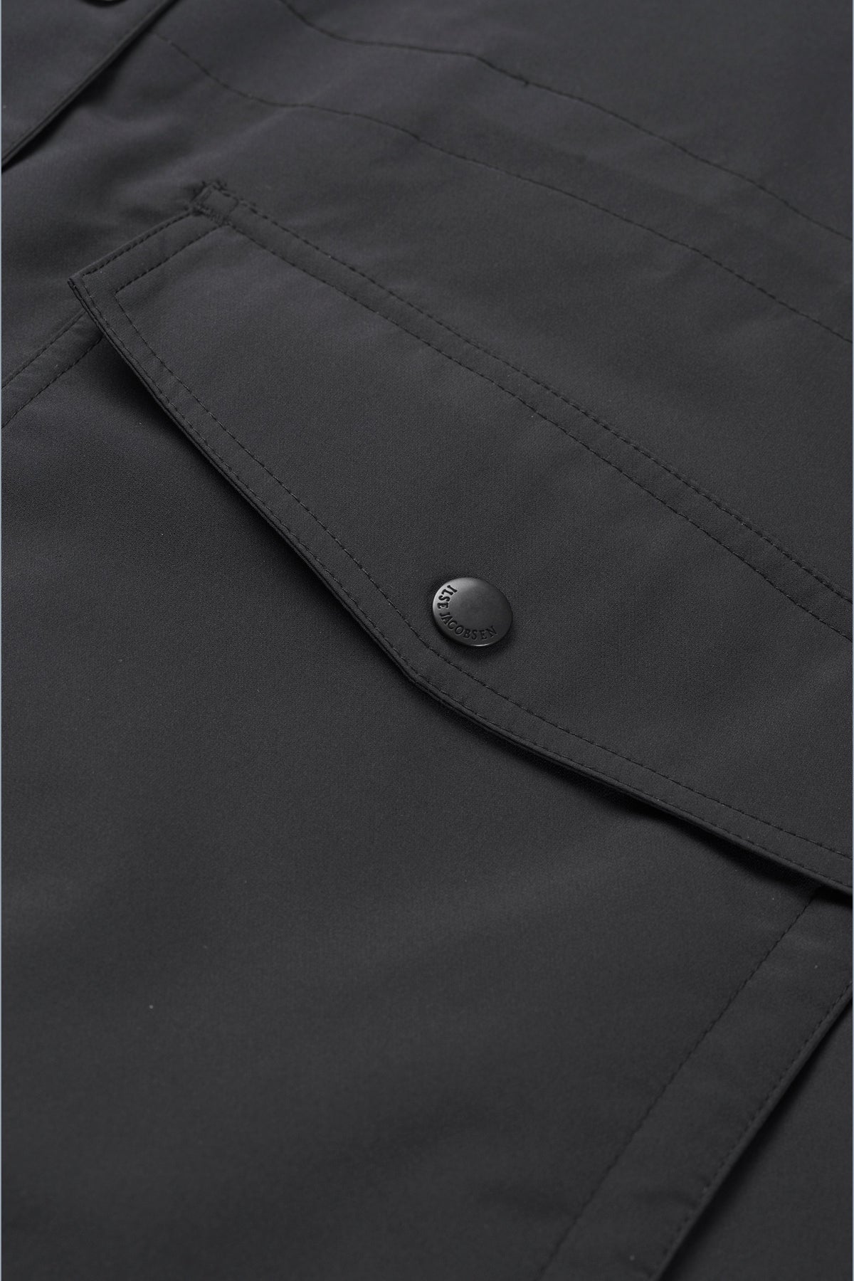 Padded Raincoat - Black
