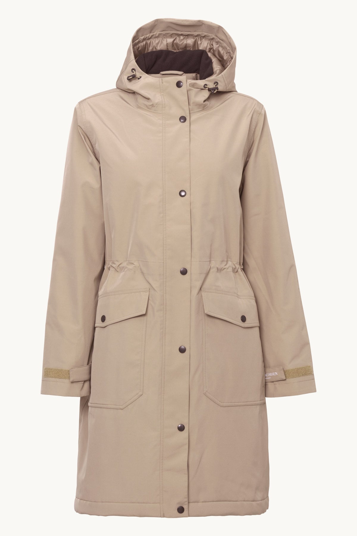 Padded Raincoat - Greige