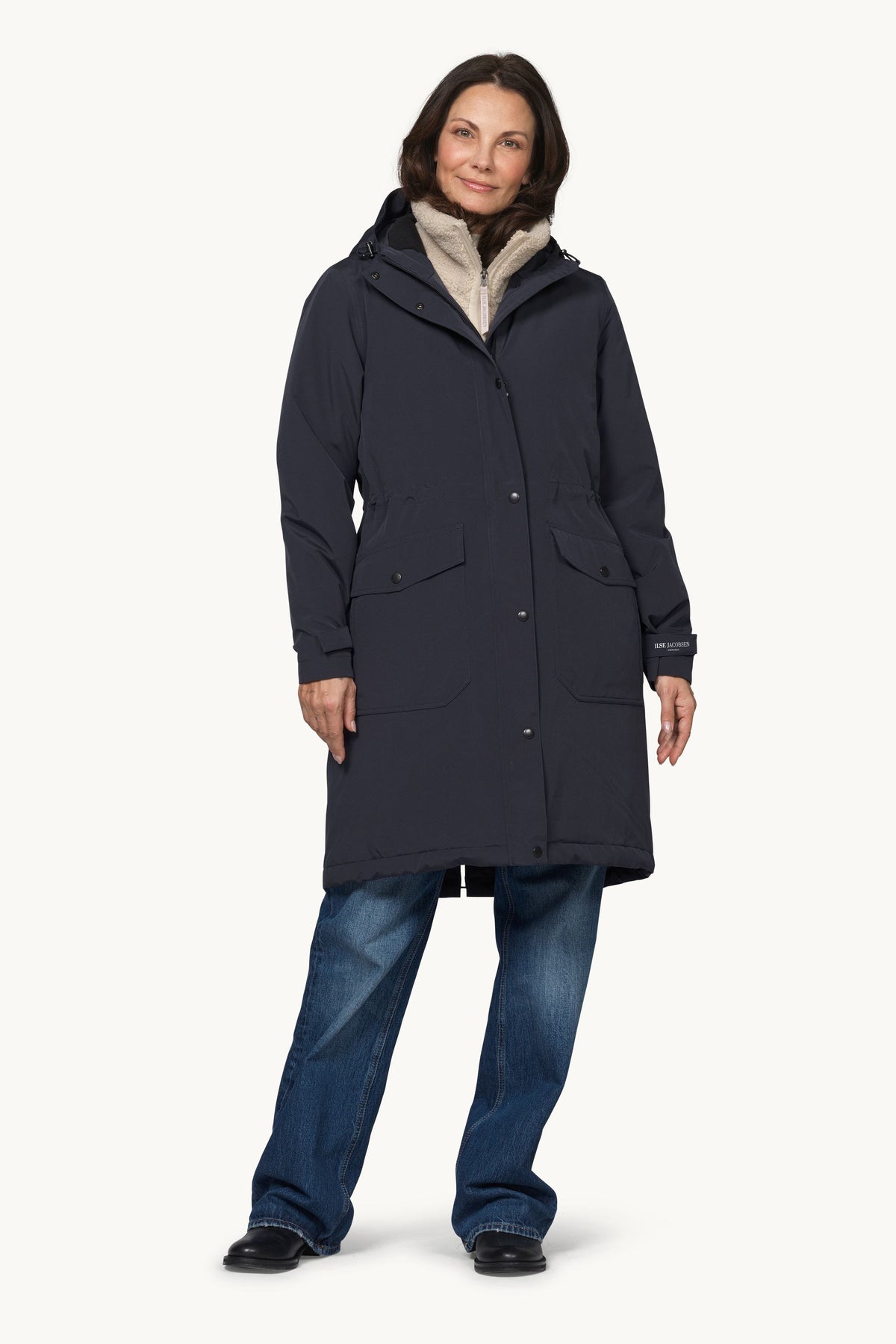 Padded Raincoat - Dark Indigo