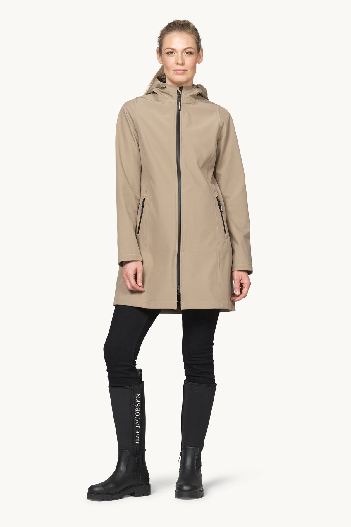 Softshell Raincoat - Greige