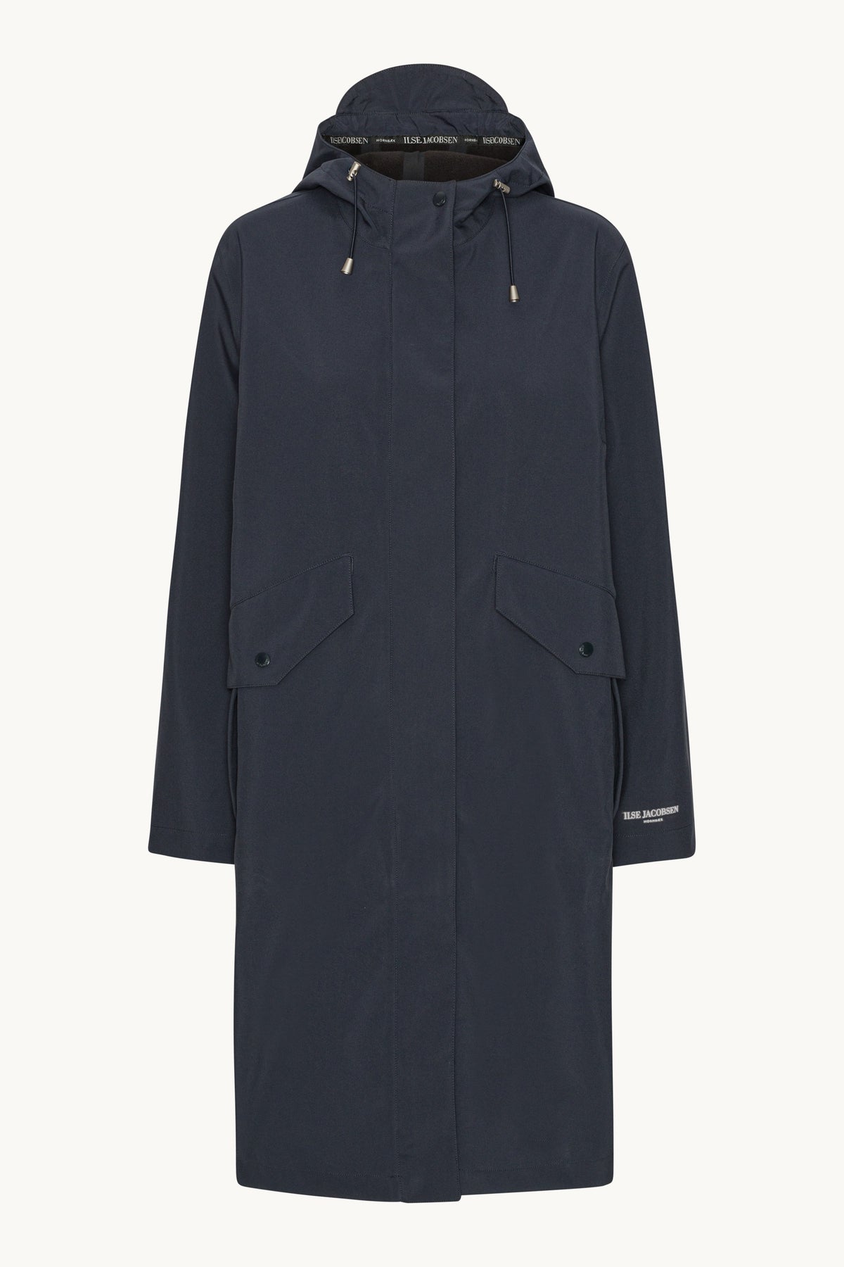 Long Softshell Raincoat - Dark Indigo