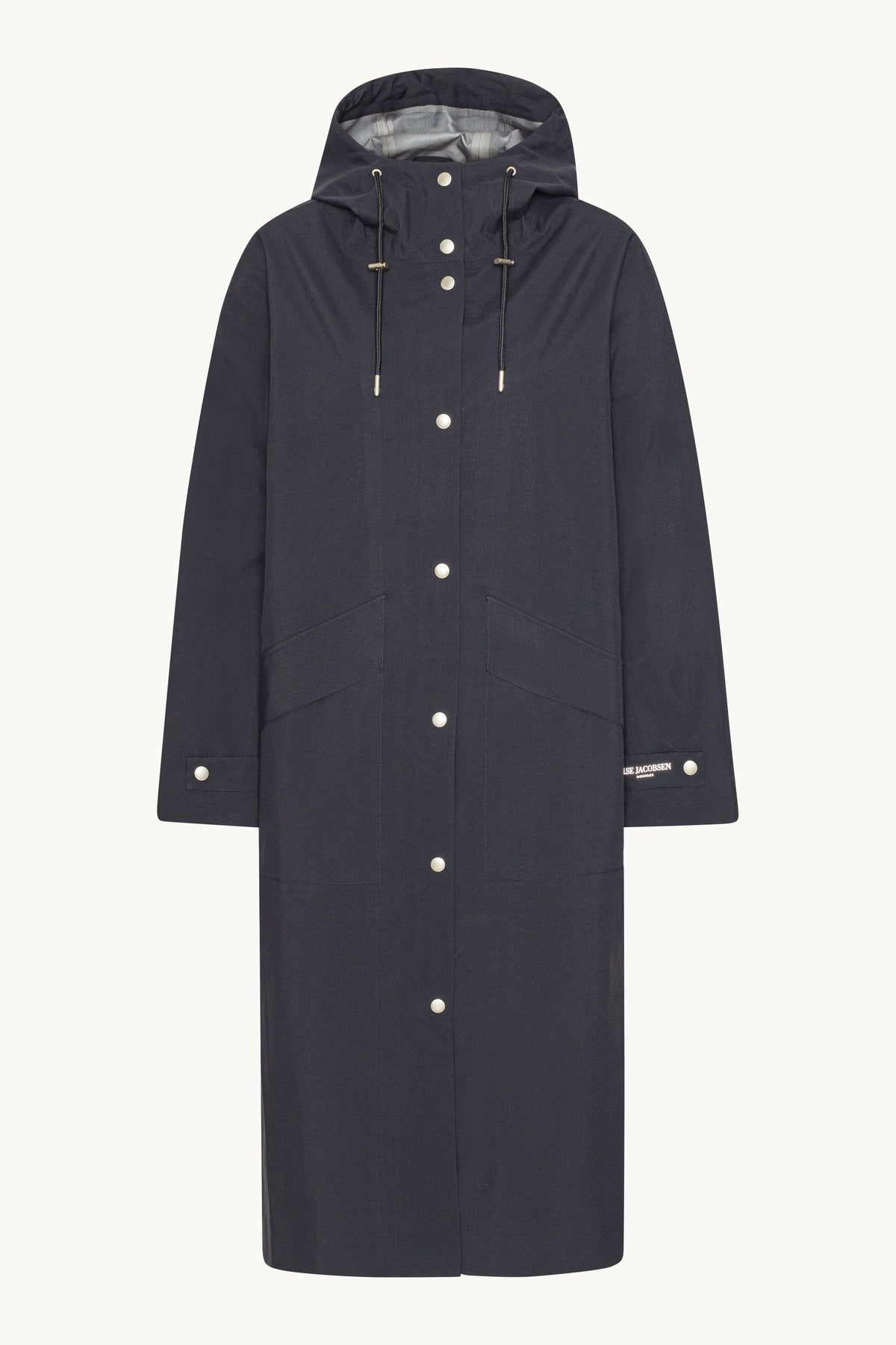 Long Rain Coat - Dark Indigo