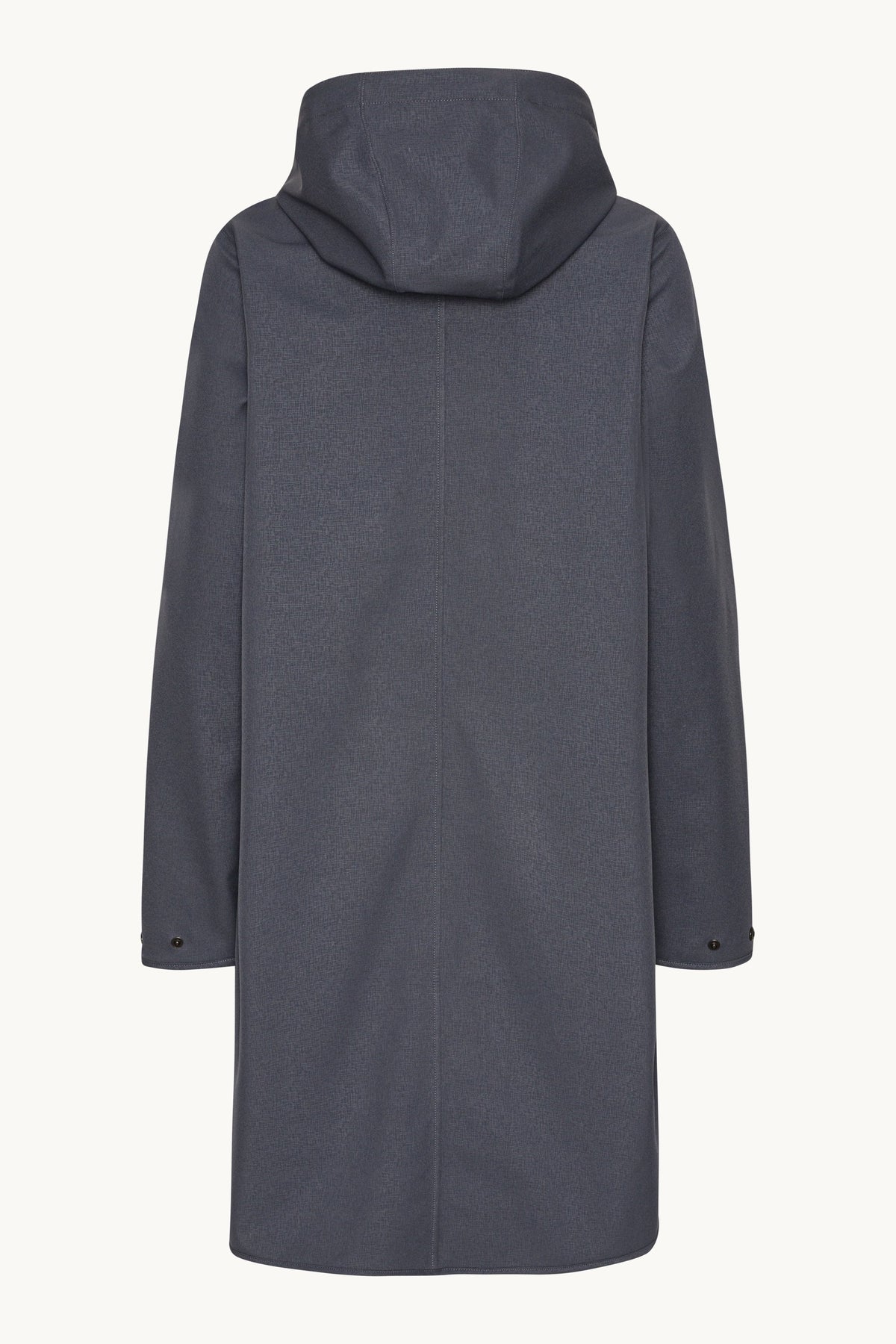 A-lined Softshell Raincoat with Hood - Ombre Blue