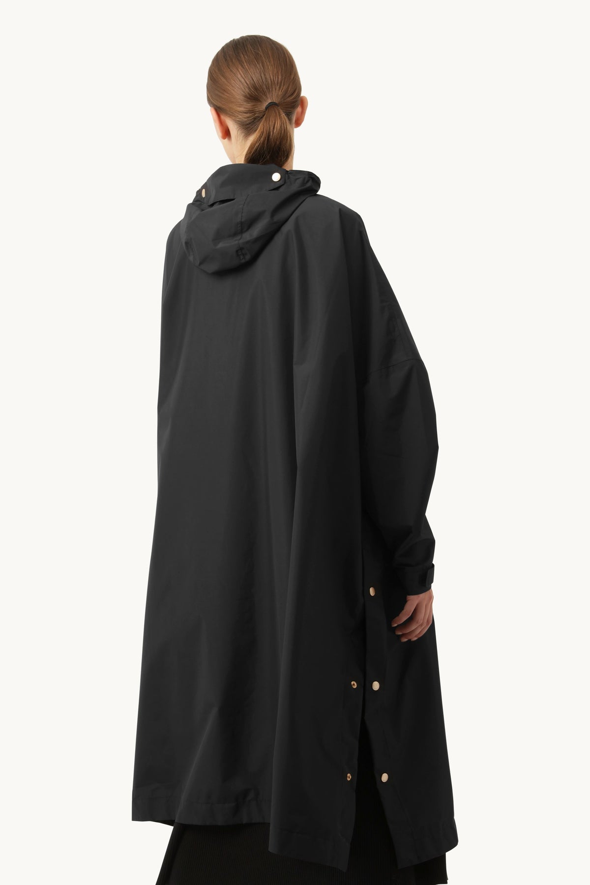 Poncho With Sleeves - Black