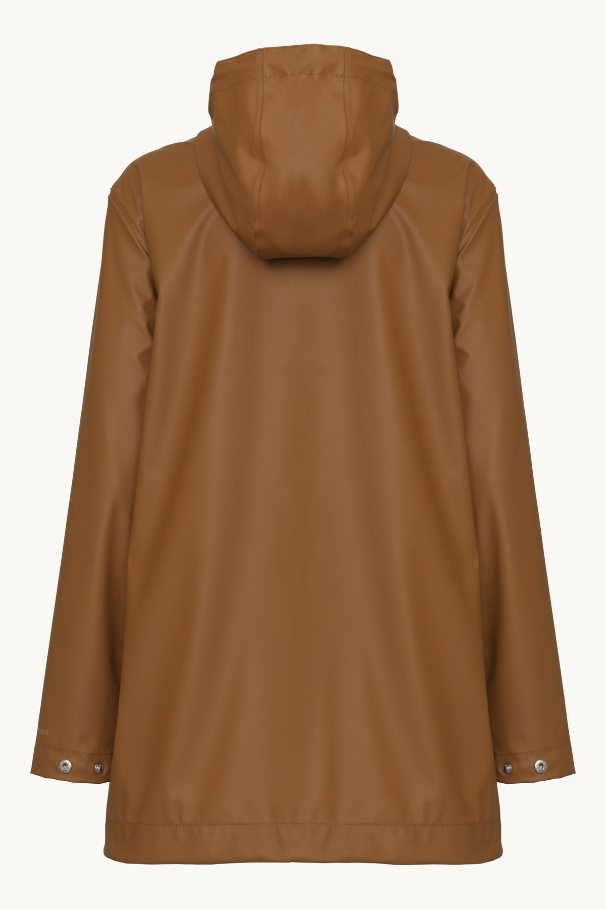 Short Raincoat with Hood - Toffee