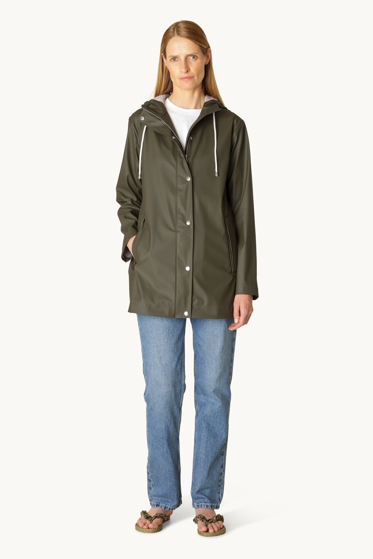 Short Rain Jacket - Army