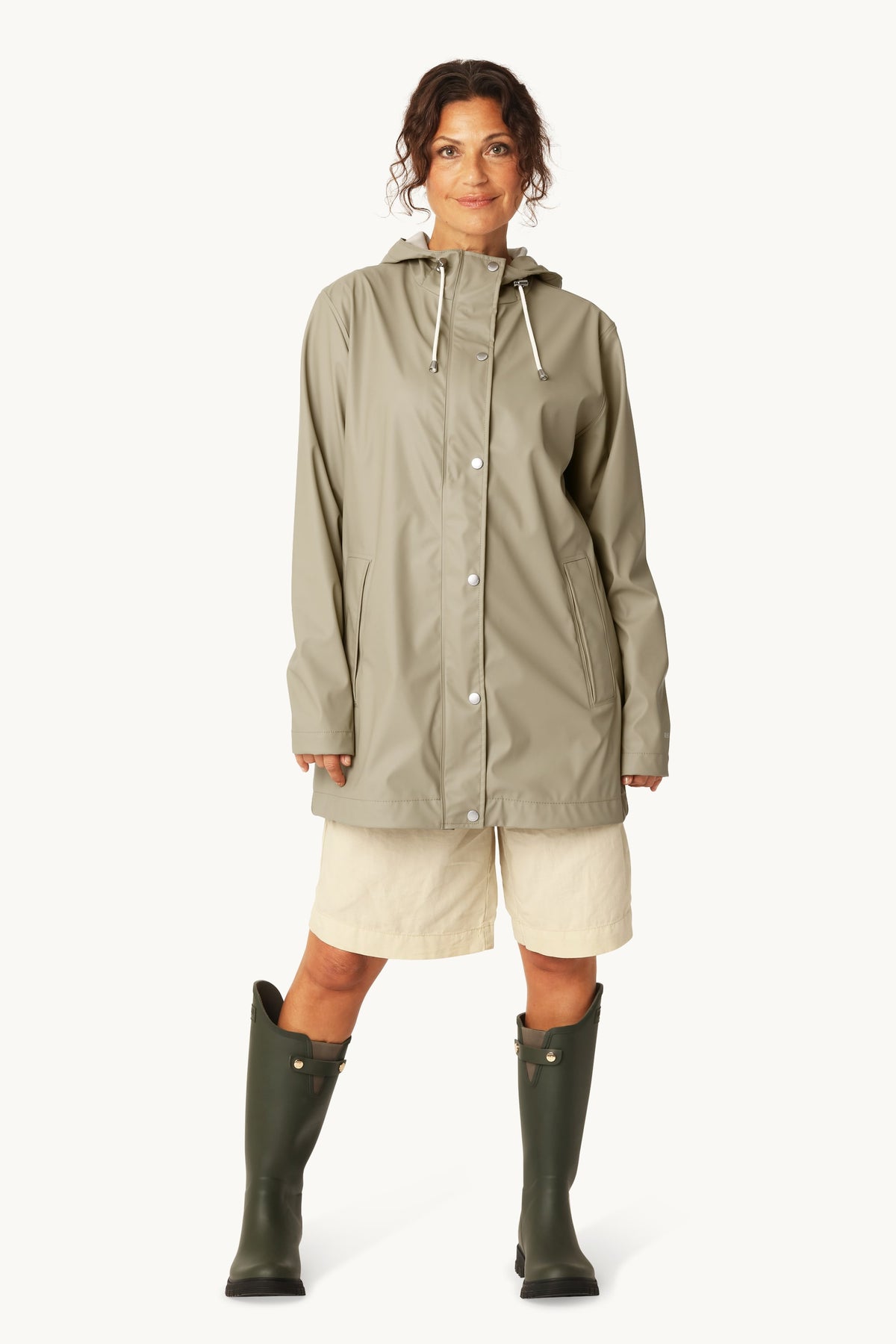 Short Rain Jacket - Coriander