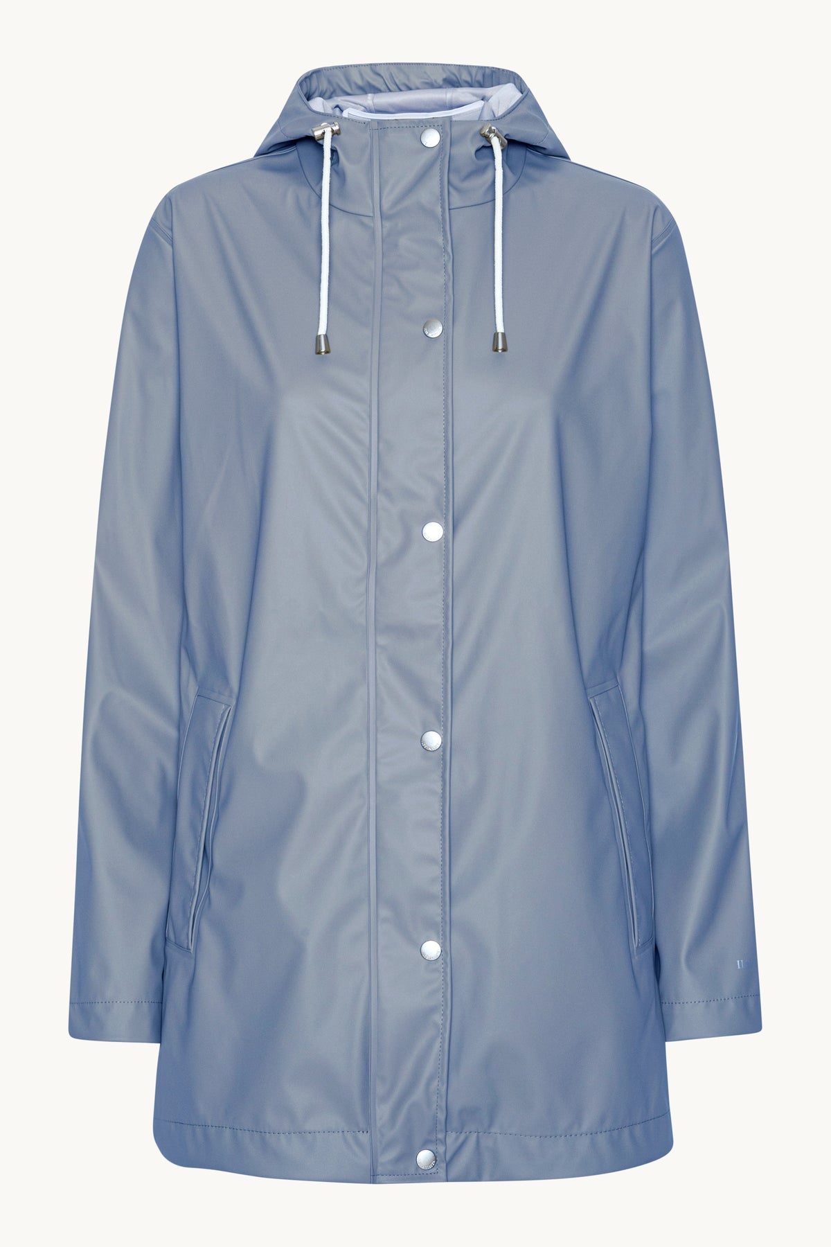 Short Rain Jacket - Grey Blue