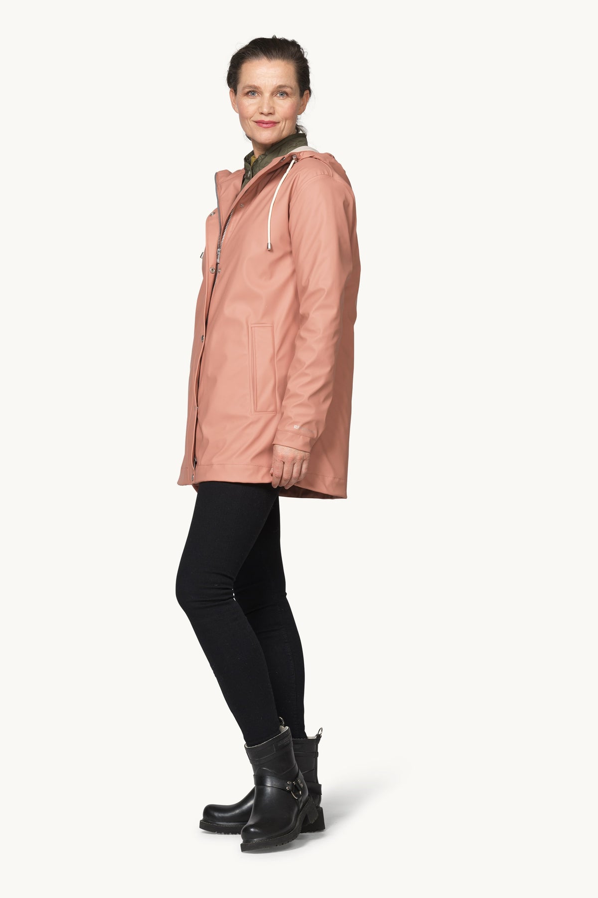 Short Rain Jacket - Ash Rose