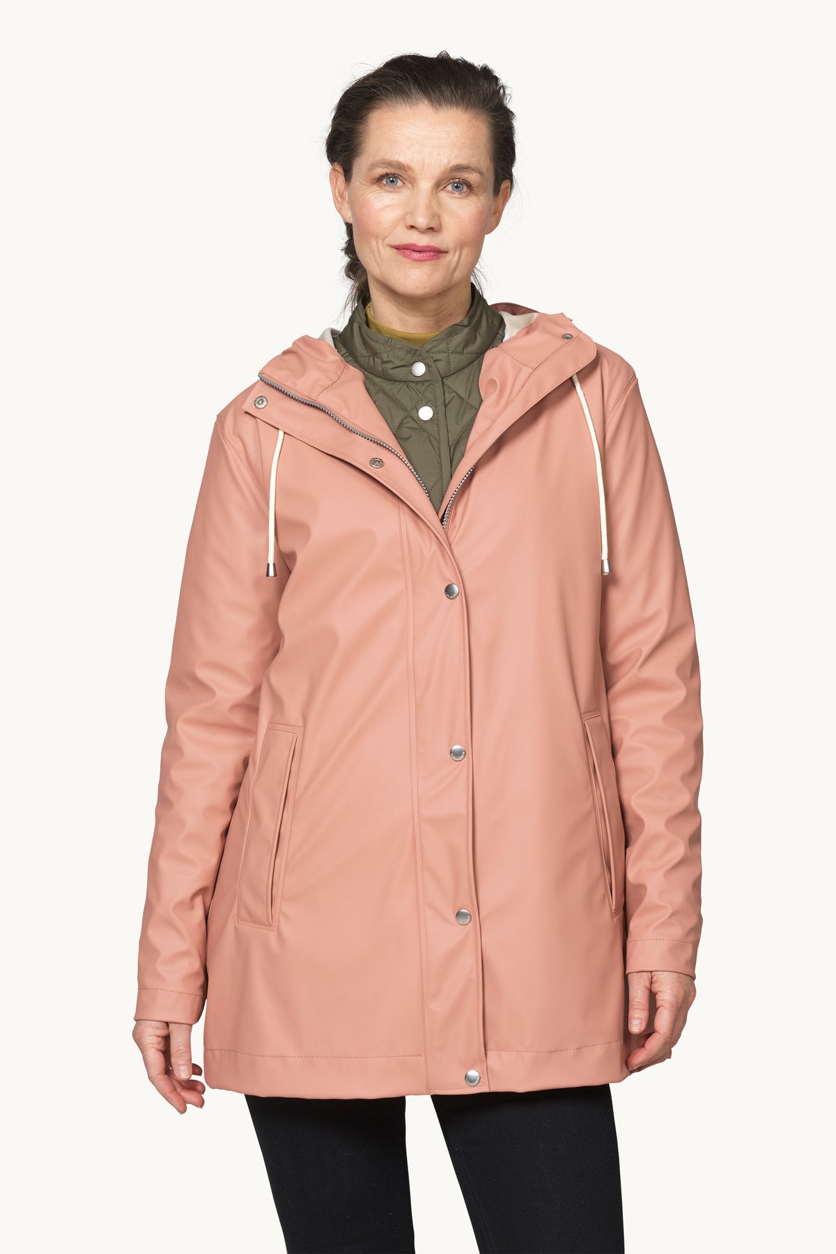 Short Rain Jacket - Ash Rose