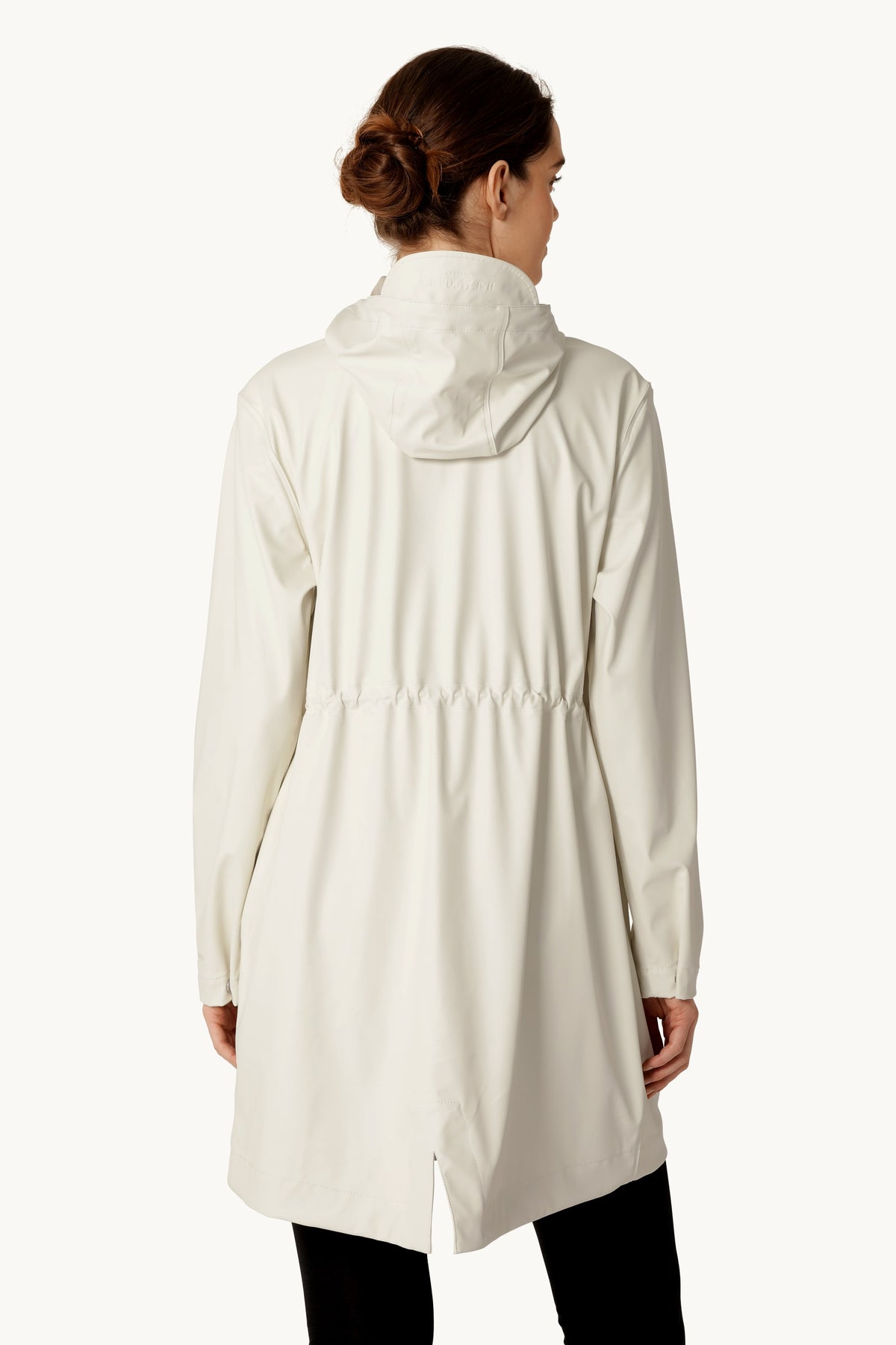Long Parka Rain Jacket - Milk Creme