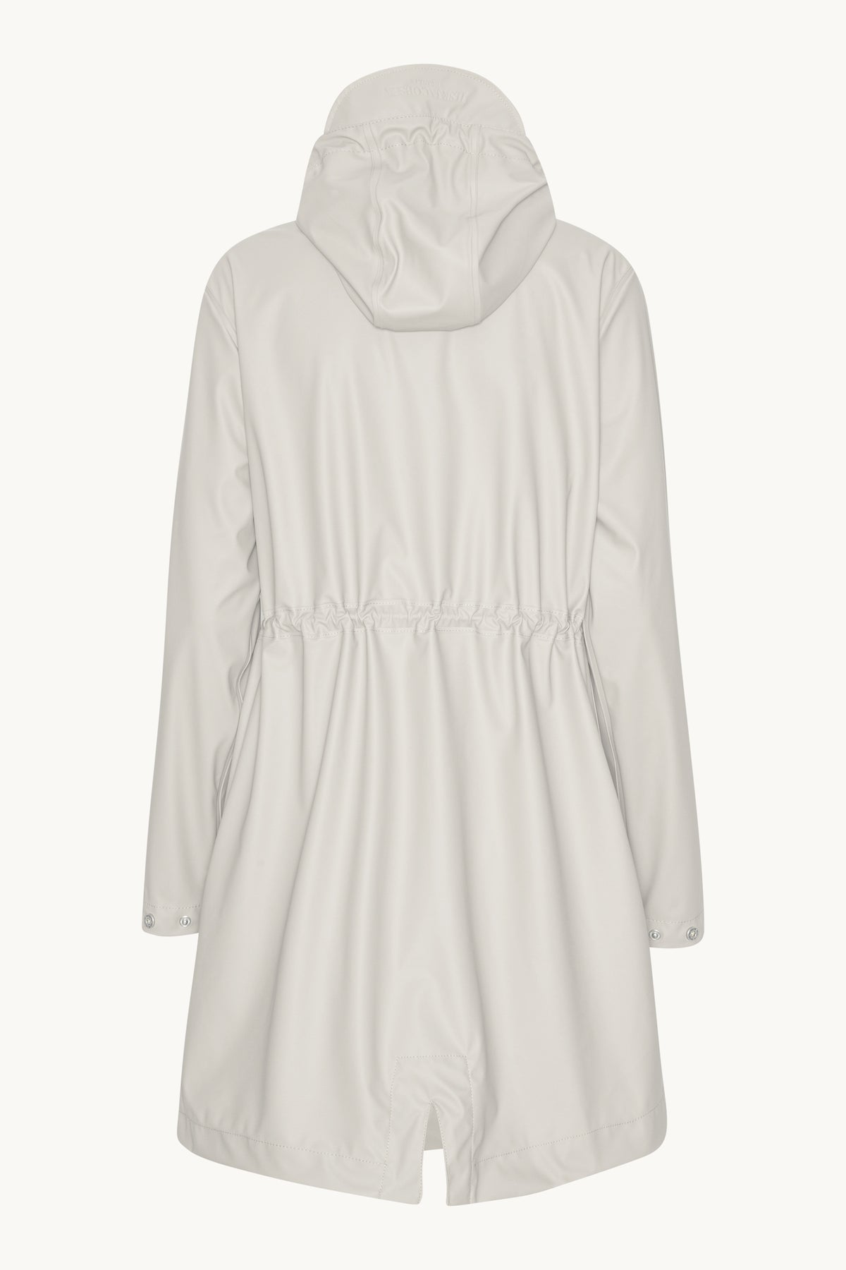 Long Parka Rain Jacket - Milk Creme