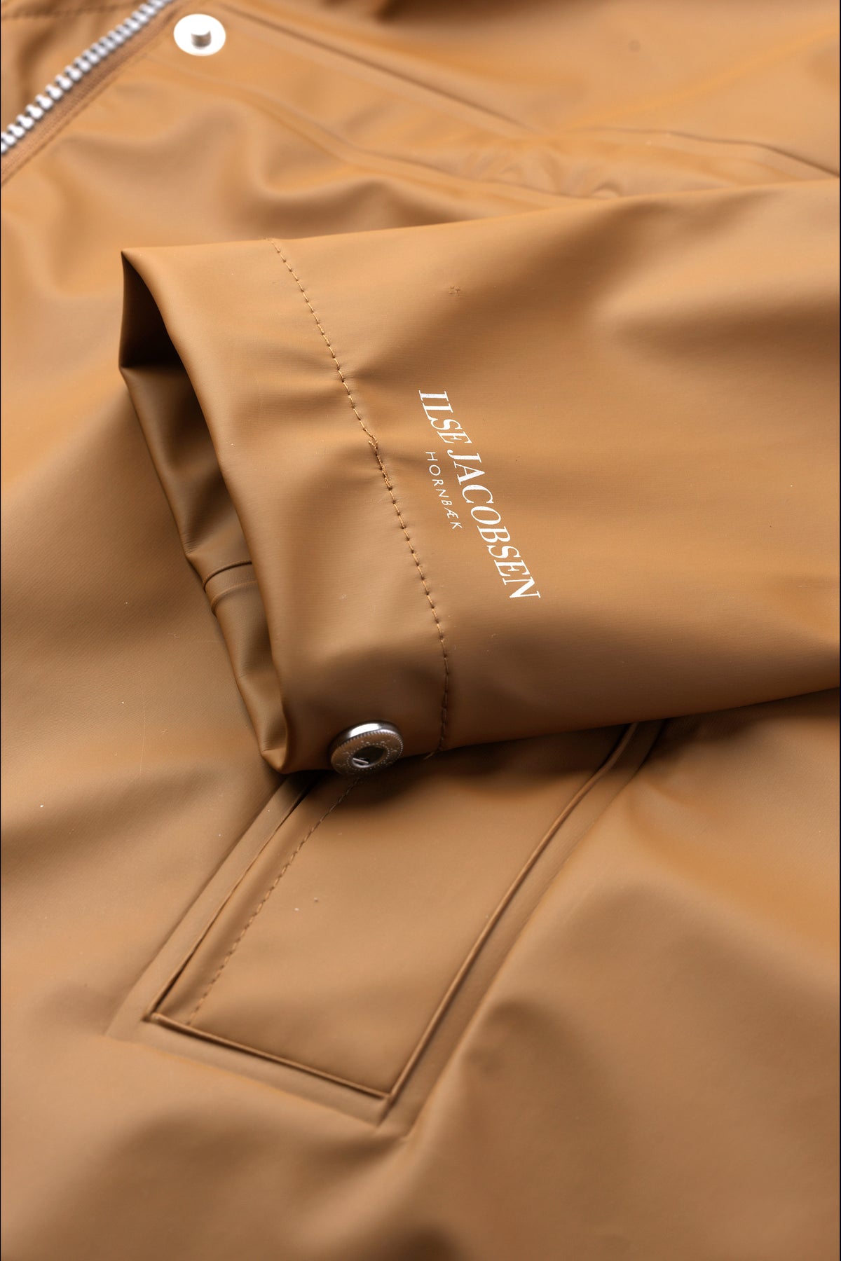 Long Parka Rain Jacket - Toffee