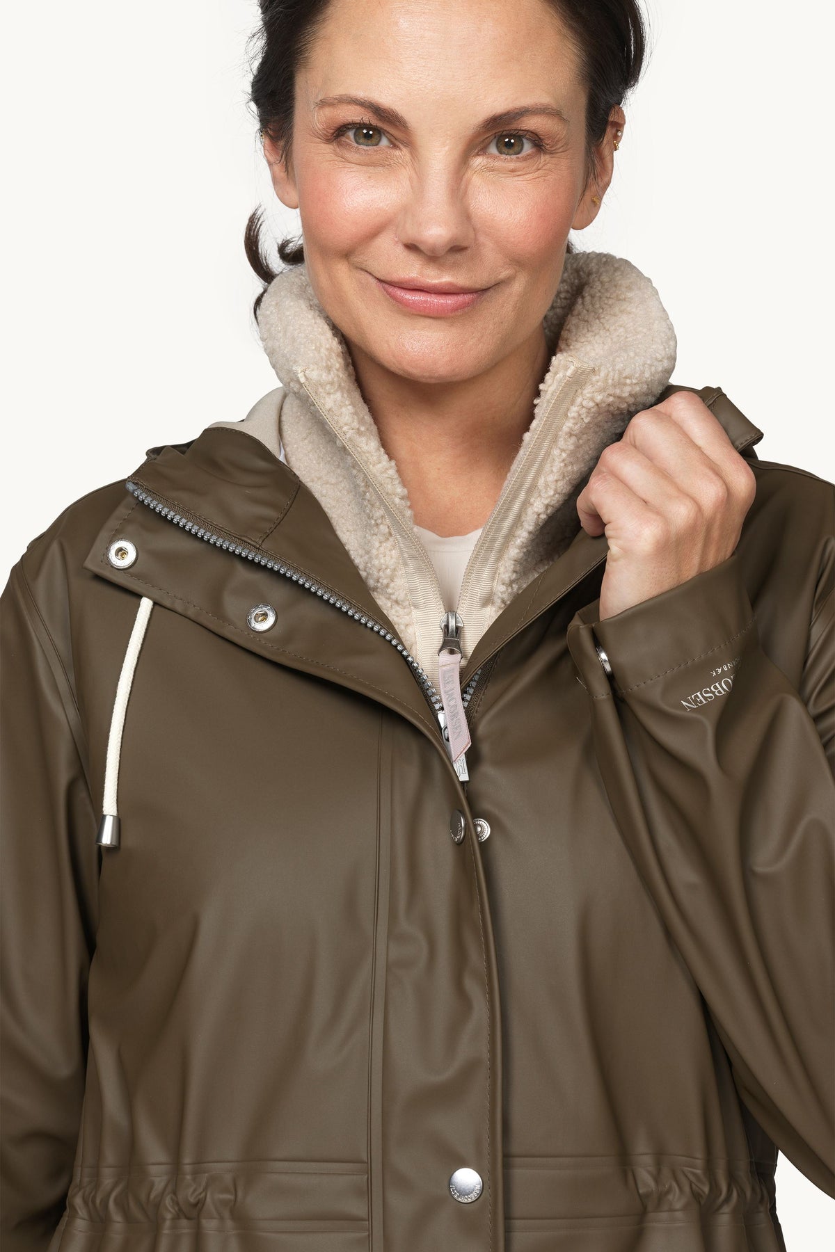 Long Parka Rain Jacket - Wren