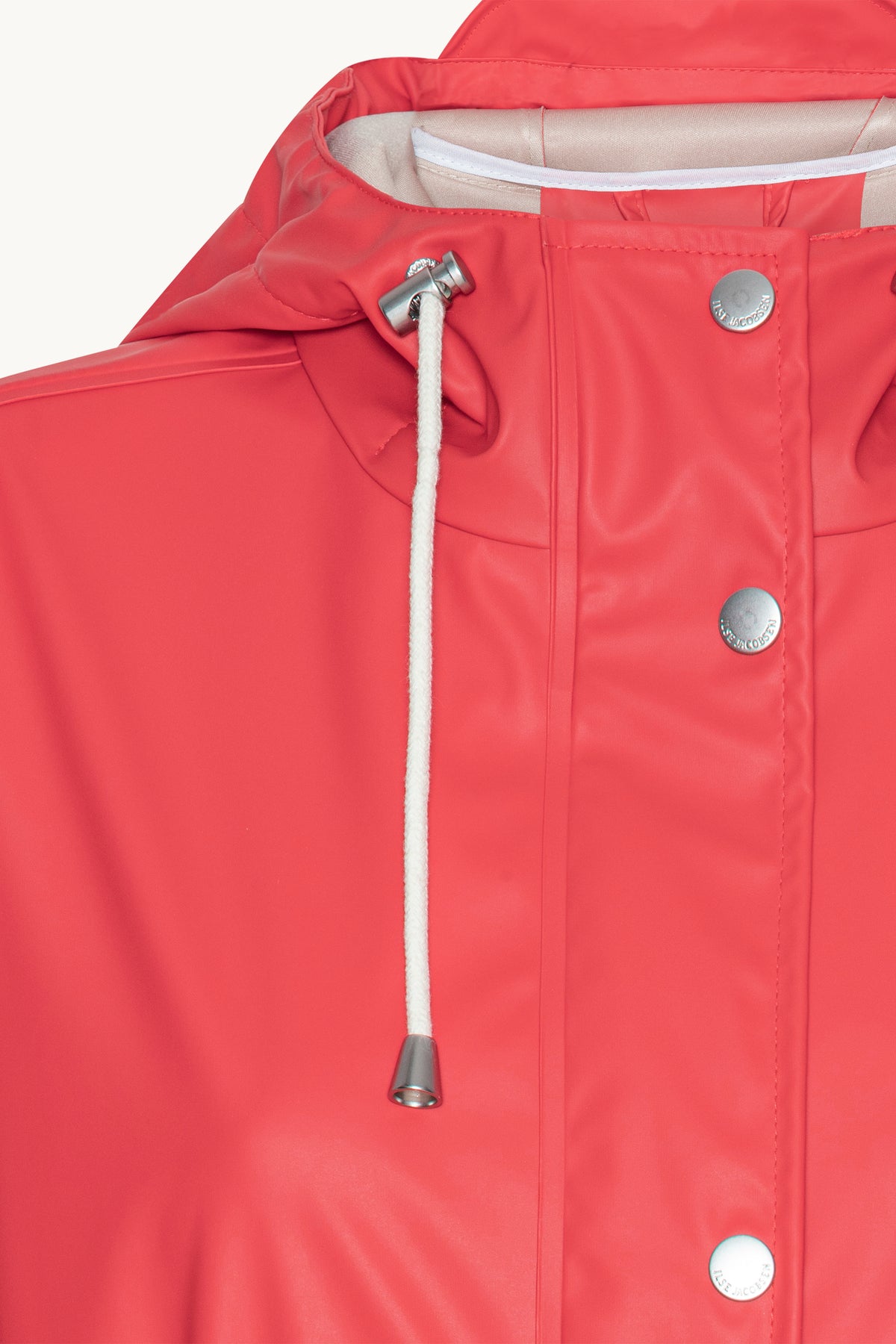 Long Parka Rain Jacket with Hood - Baked Apple