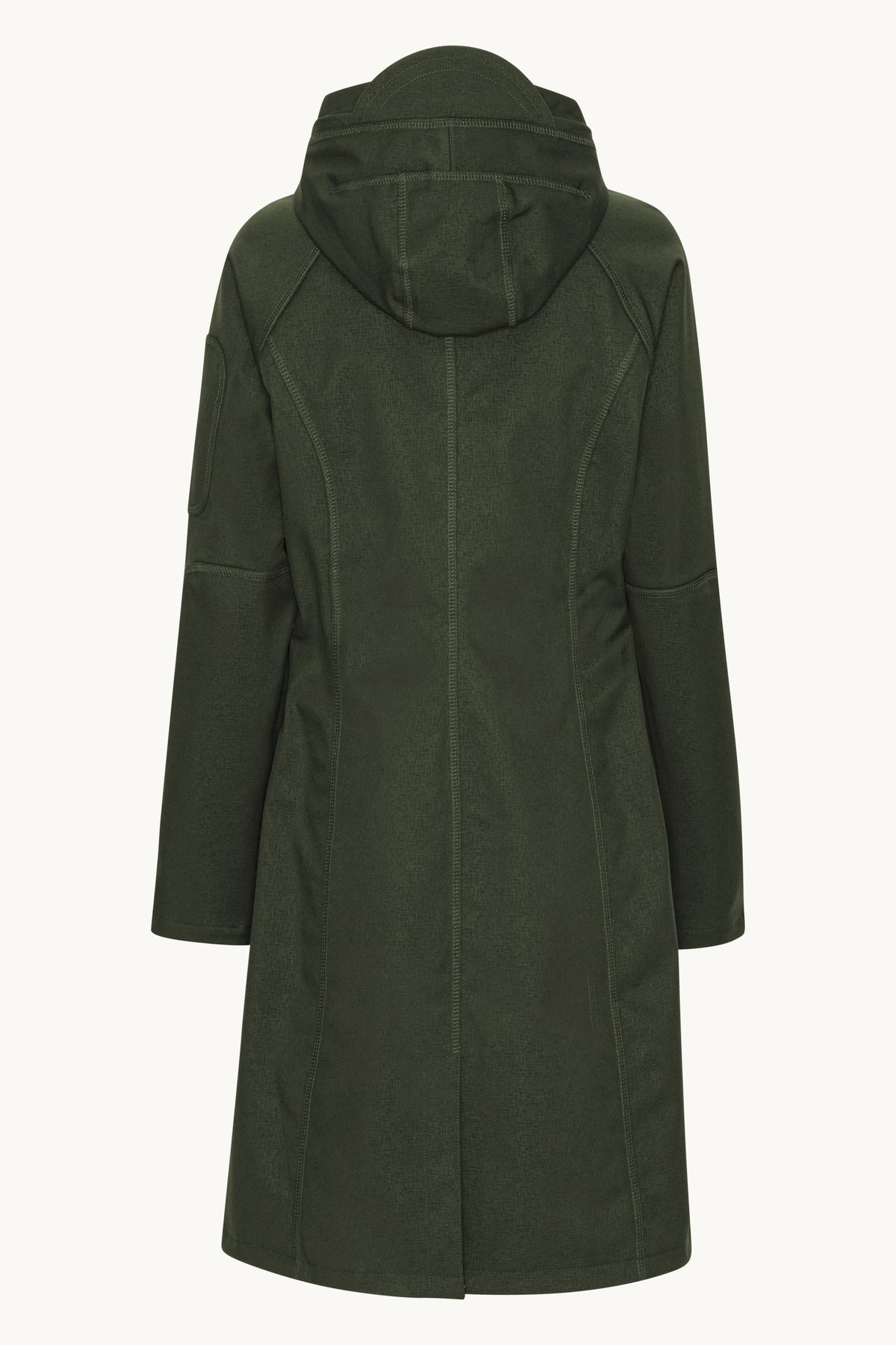Long Softshell Raincoat - Army