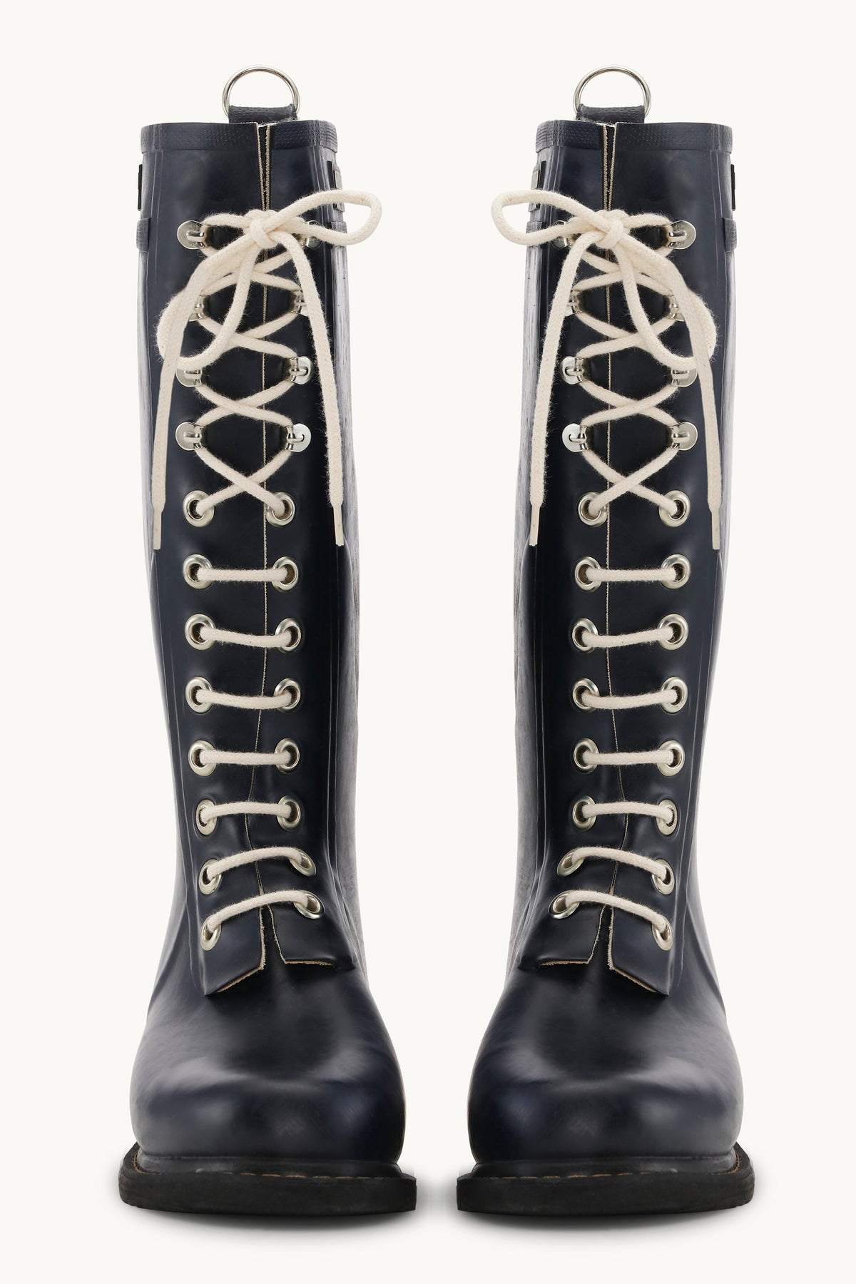 Long Rubber Boots - Dark Indigo