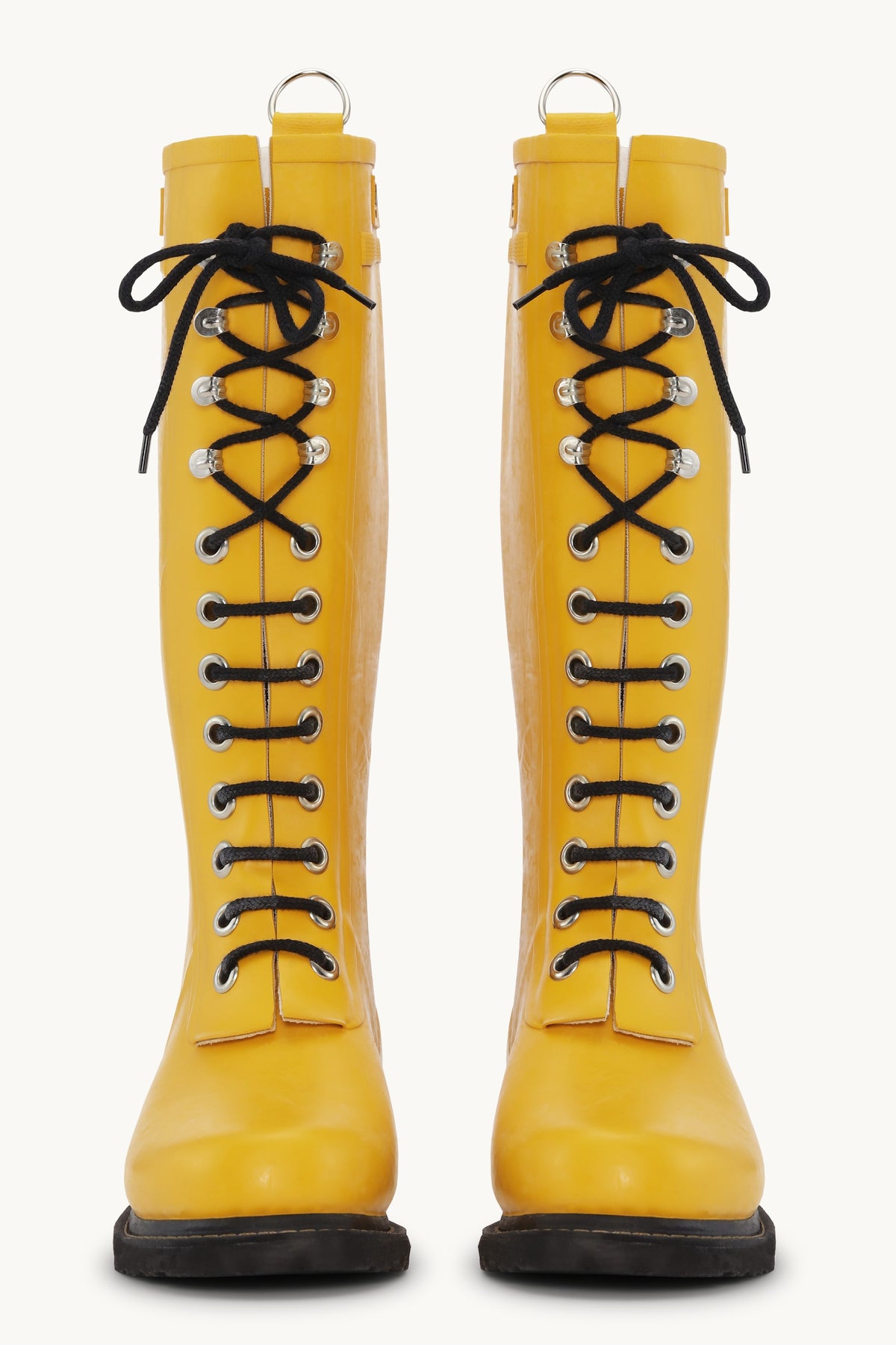 Long Rubber Boots - Cyber Yellow