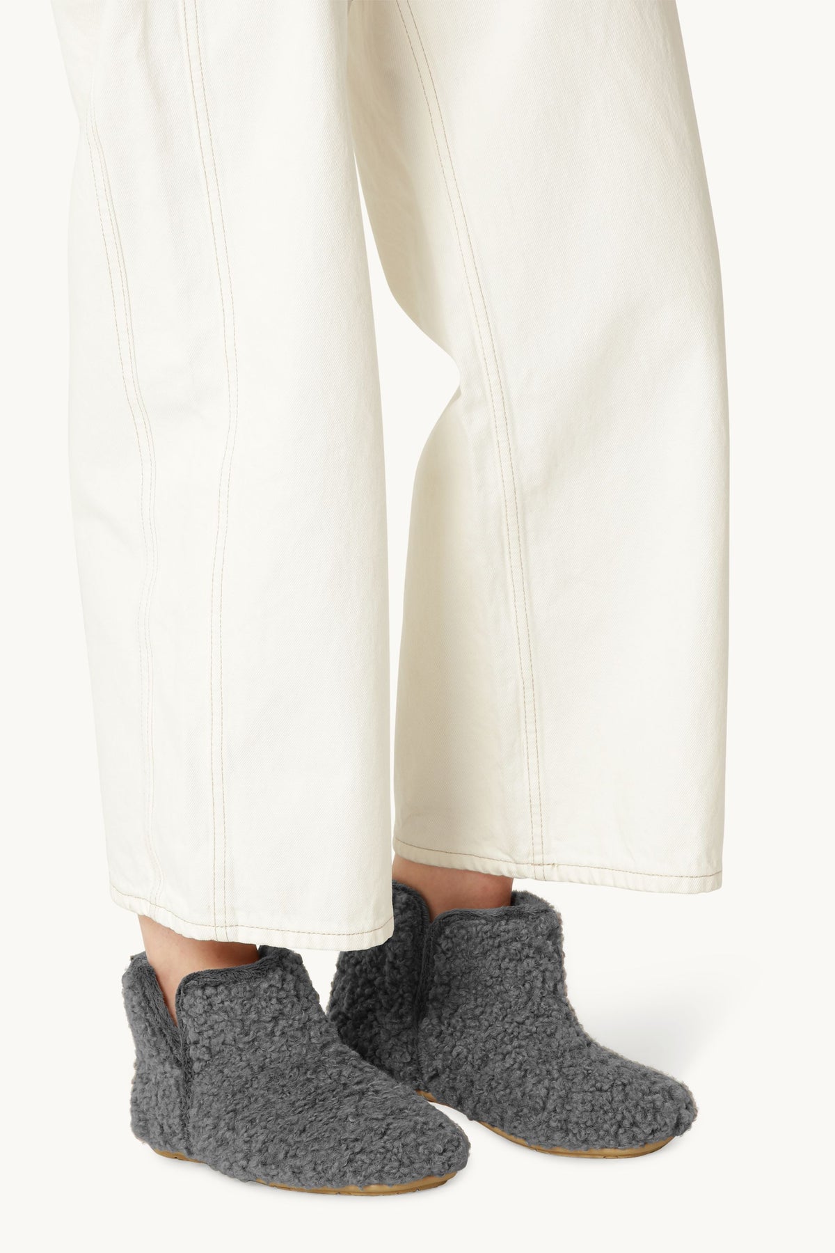Cosy Ankle Boot - Grey Wheat