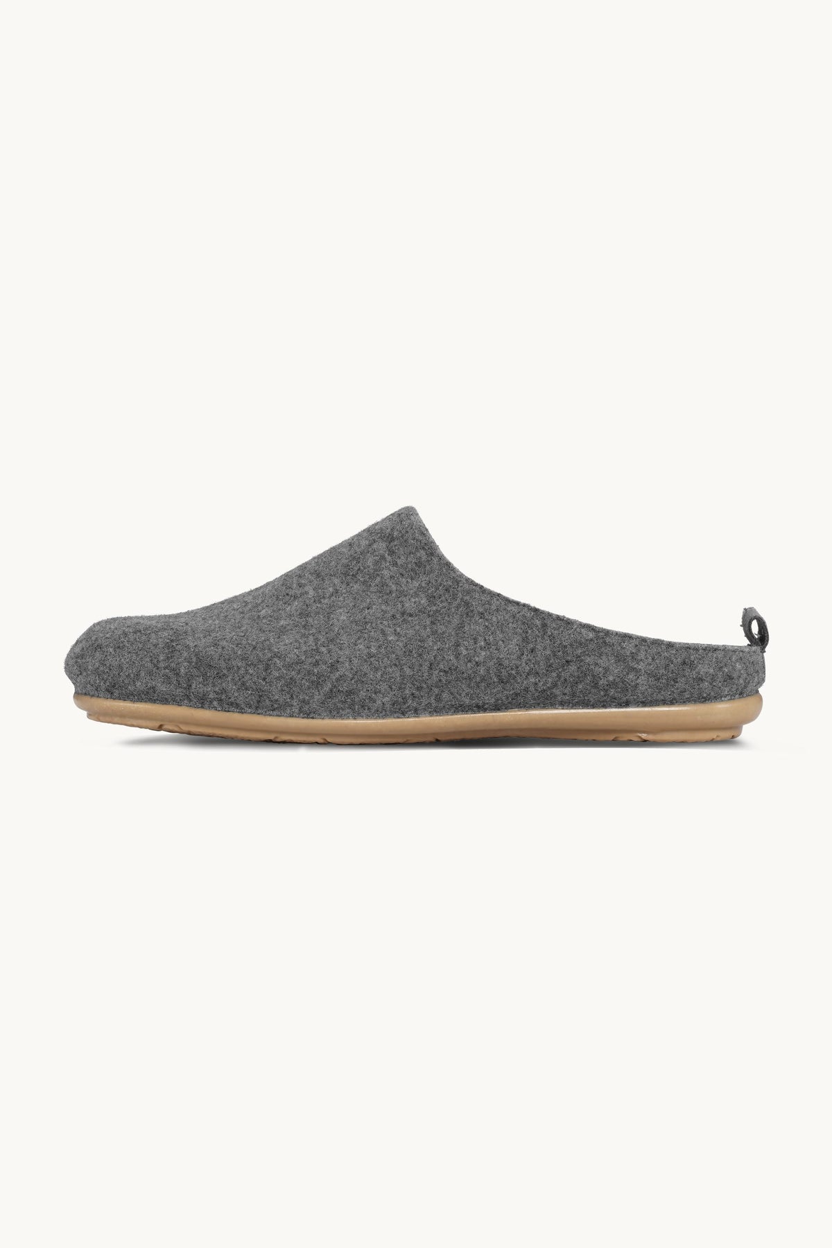 Woolen Slipper Mules - Grey Wheat