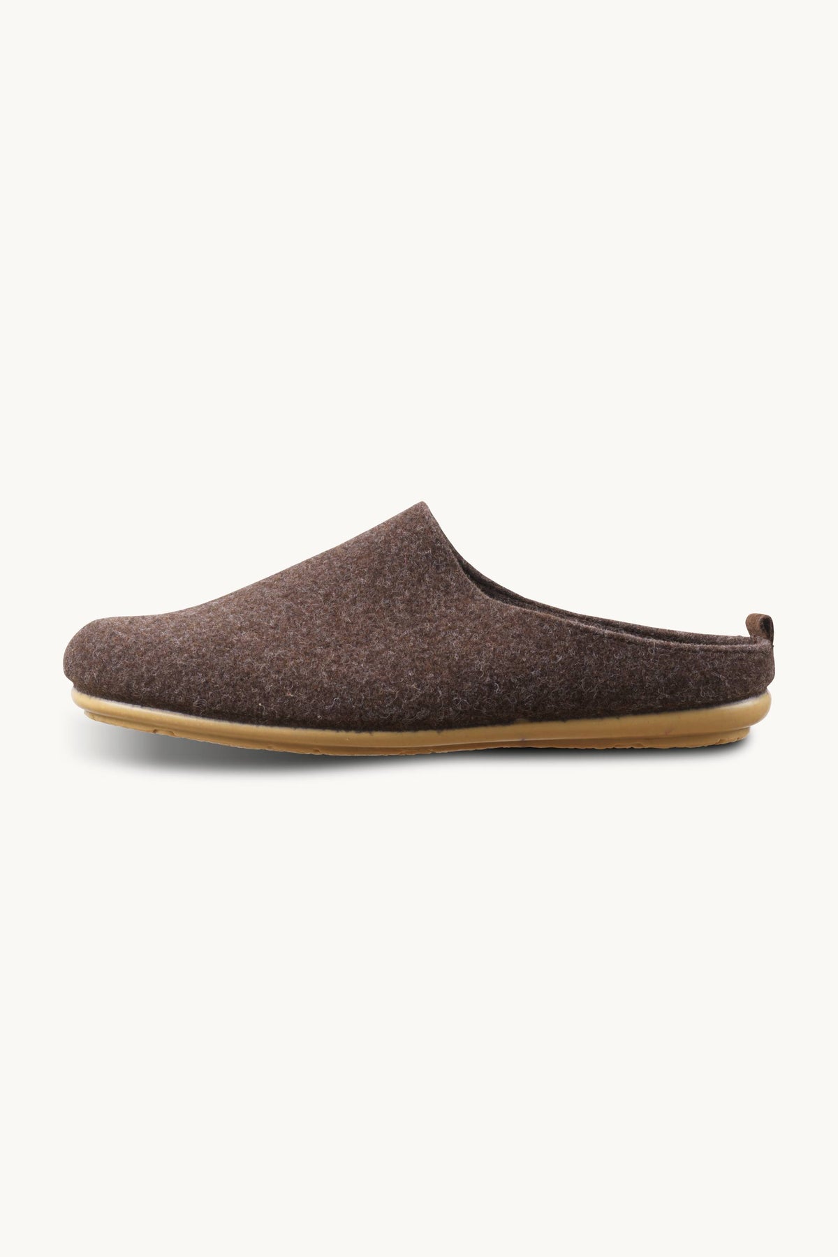 Woolen Slipper Mules - Brown Wheat