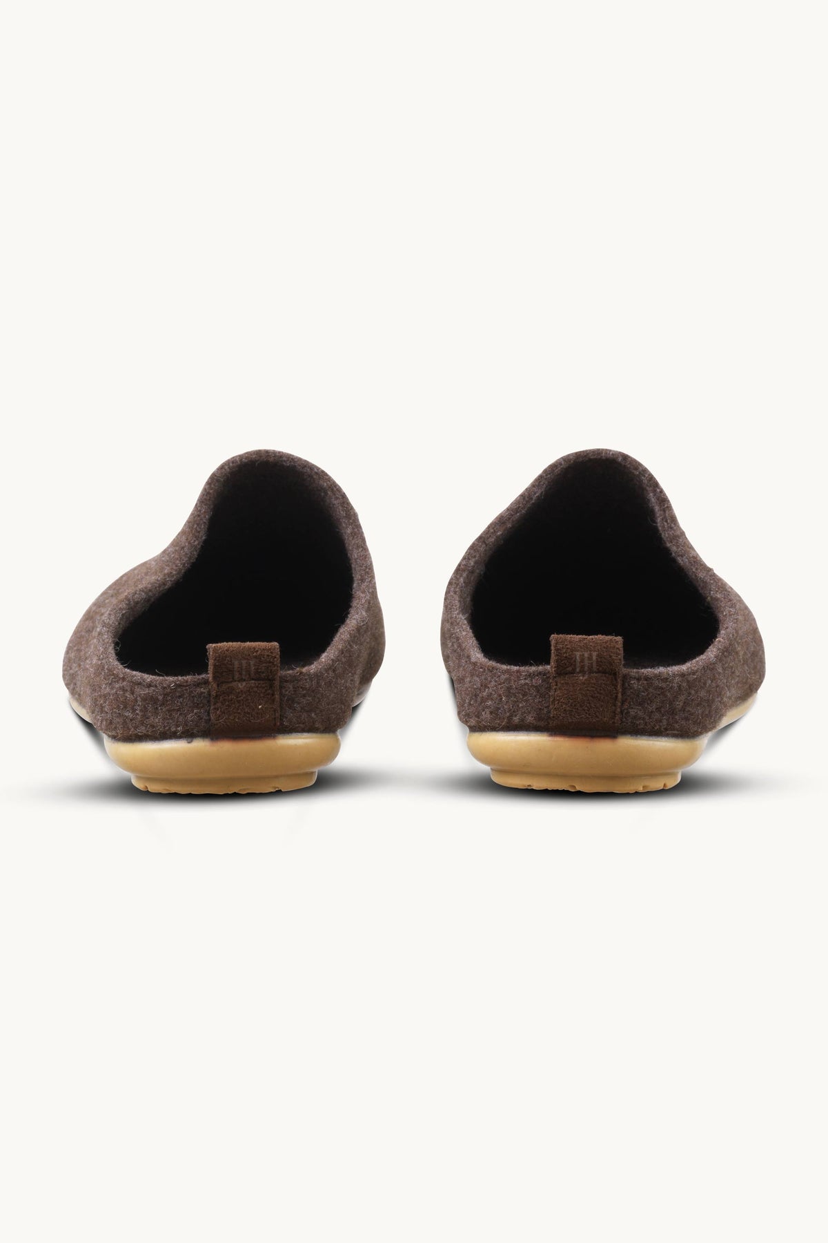 Woolen Slipper Mules - Brown Wheat