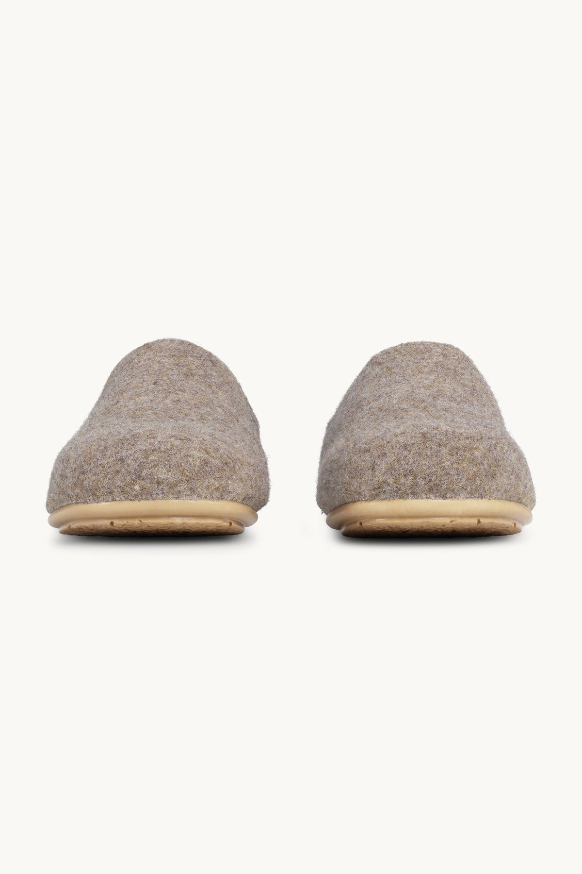 Woolen Slipper Mules - Wheat Wheat