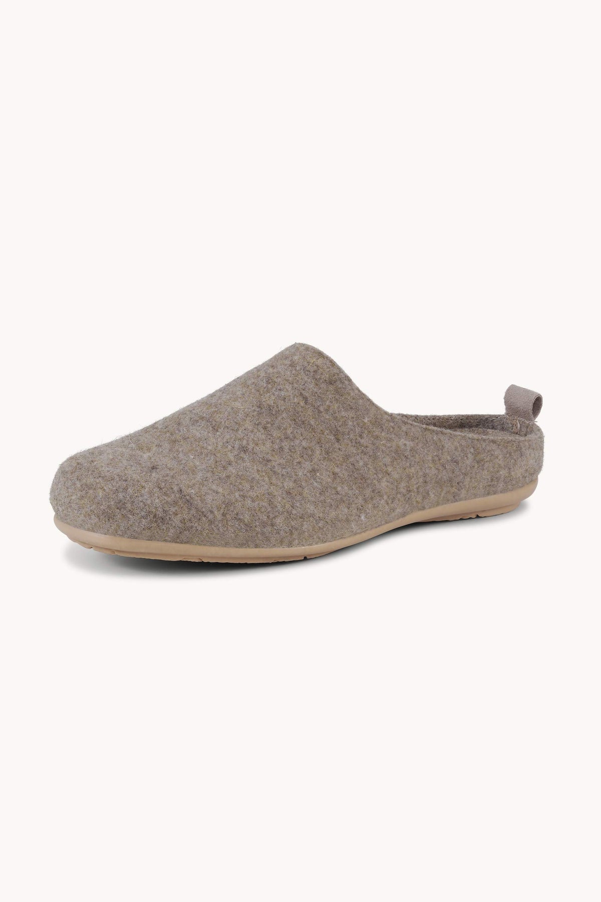 Woolen Slipper Mules - Wheat Wheat