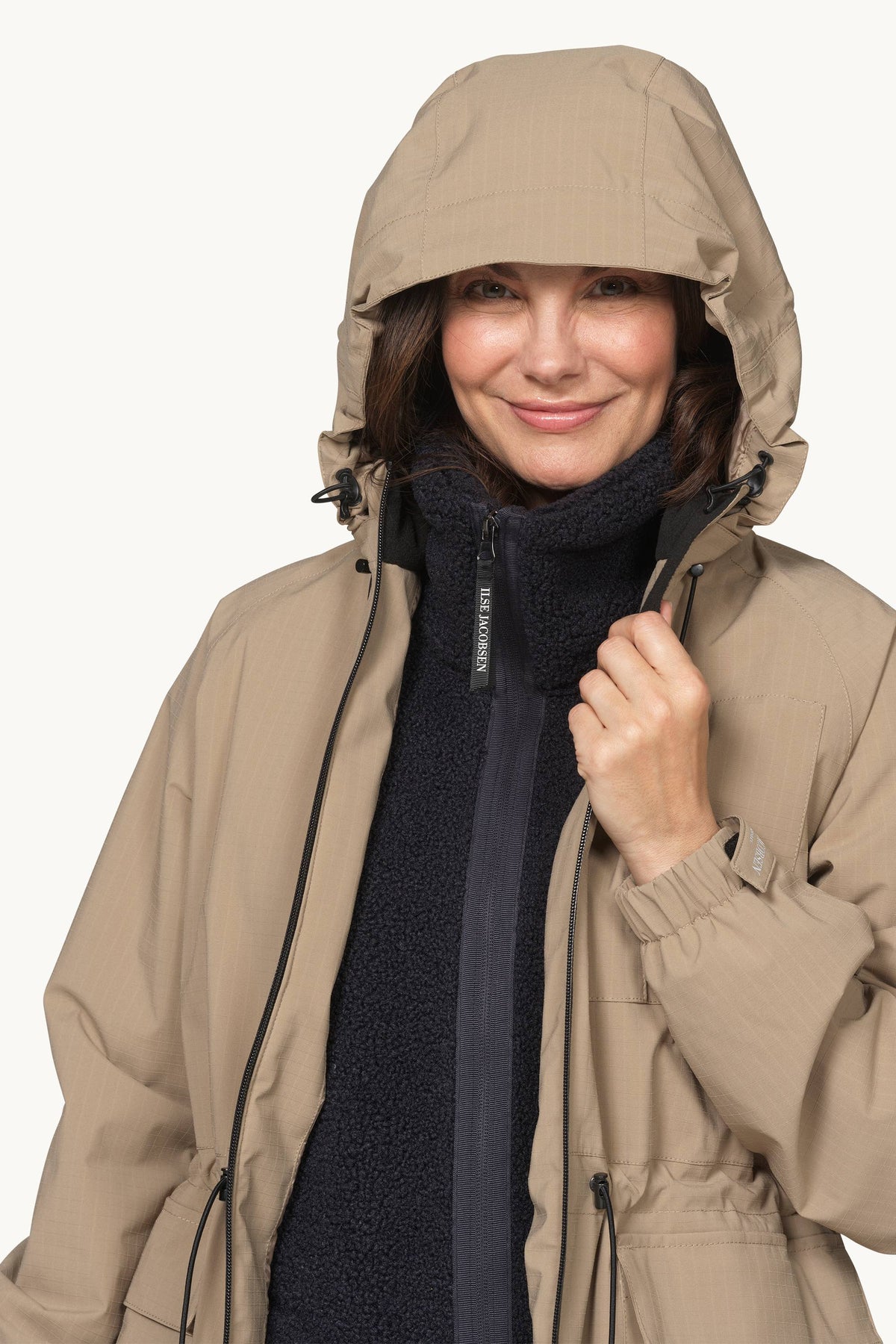 Long Winter Coat - Greige