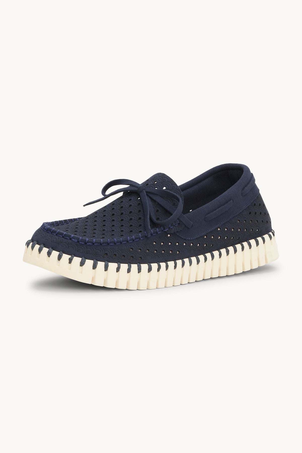 Tulip Sailor Shoe - Dark Indigo Pearled Ivory