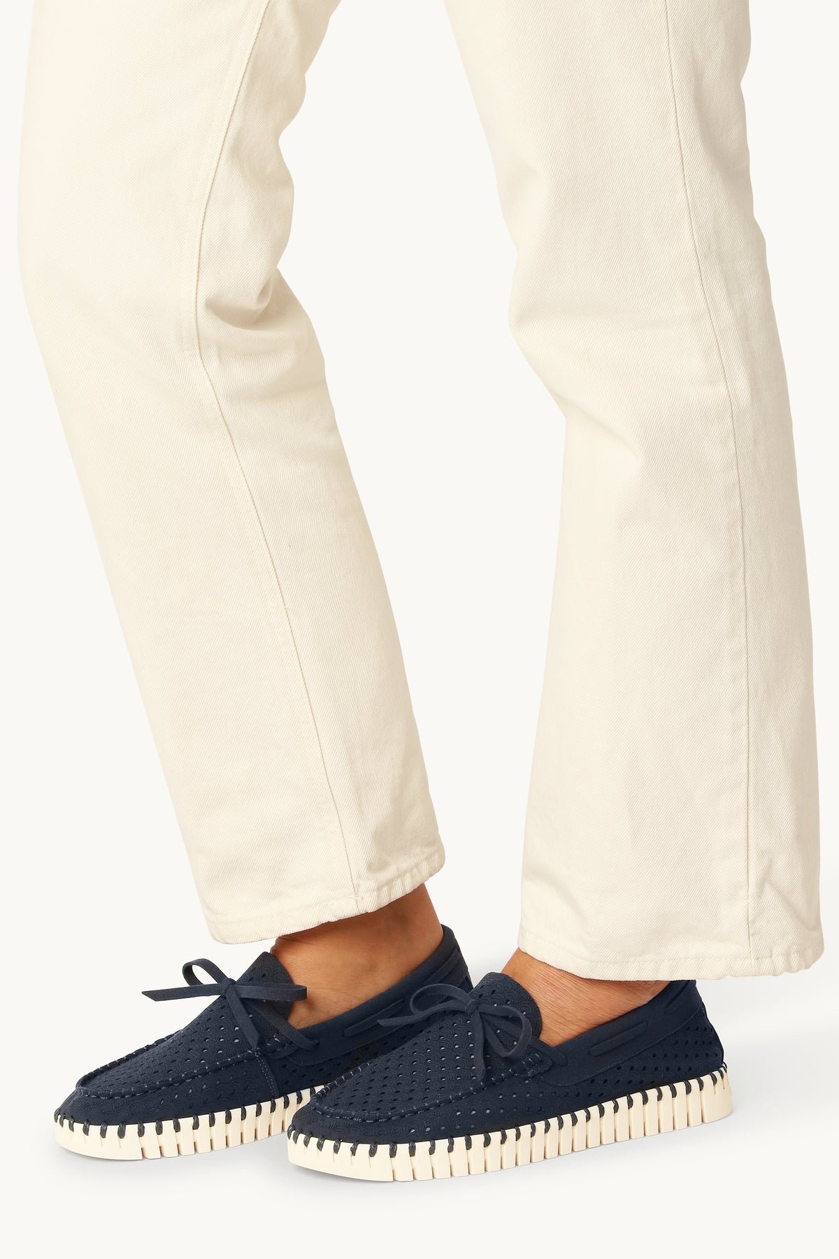 Tulip Sailor Shoe - Dark Indigo Pearled Ivory