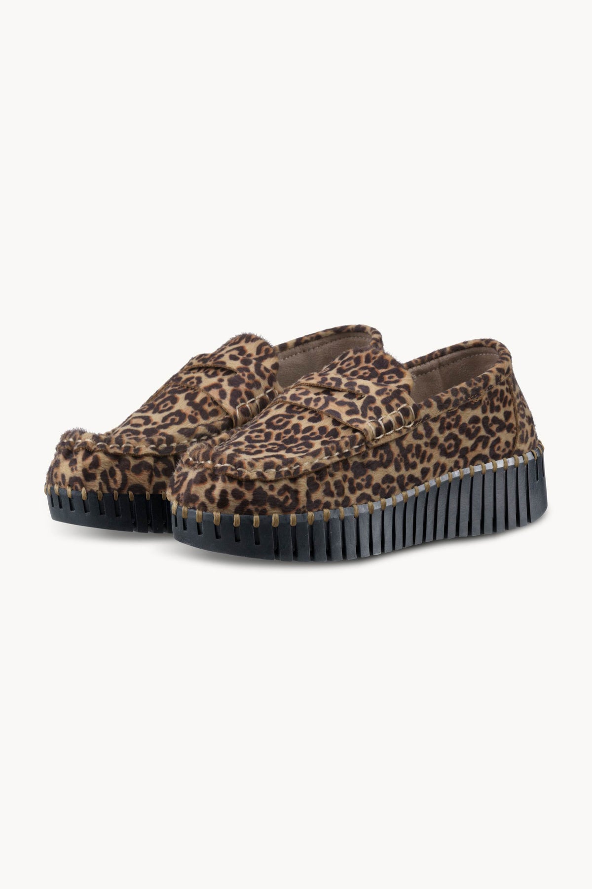 Tulip Leo Wedge Loafer - Animal Black