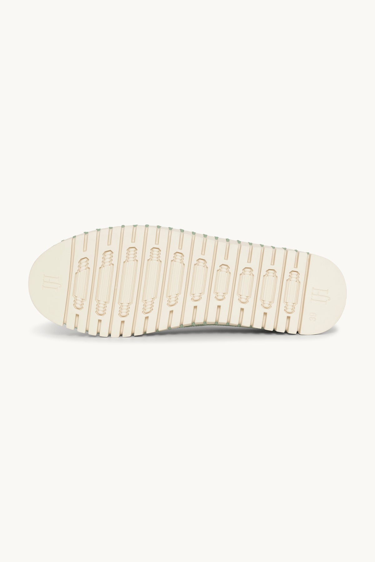 Laser-cut Slip-on Shoes on Flat Sole - Laurel Green