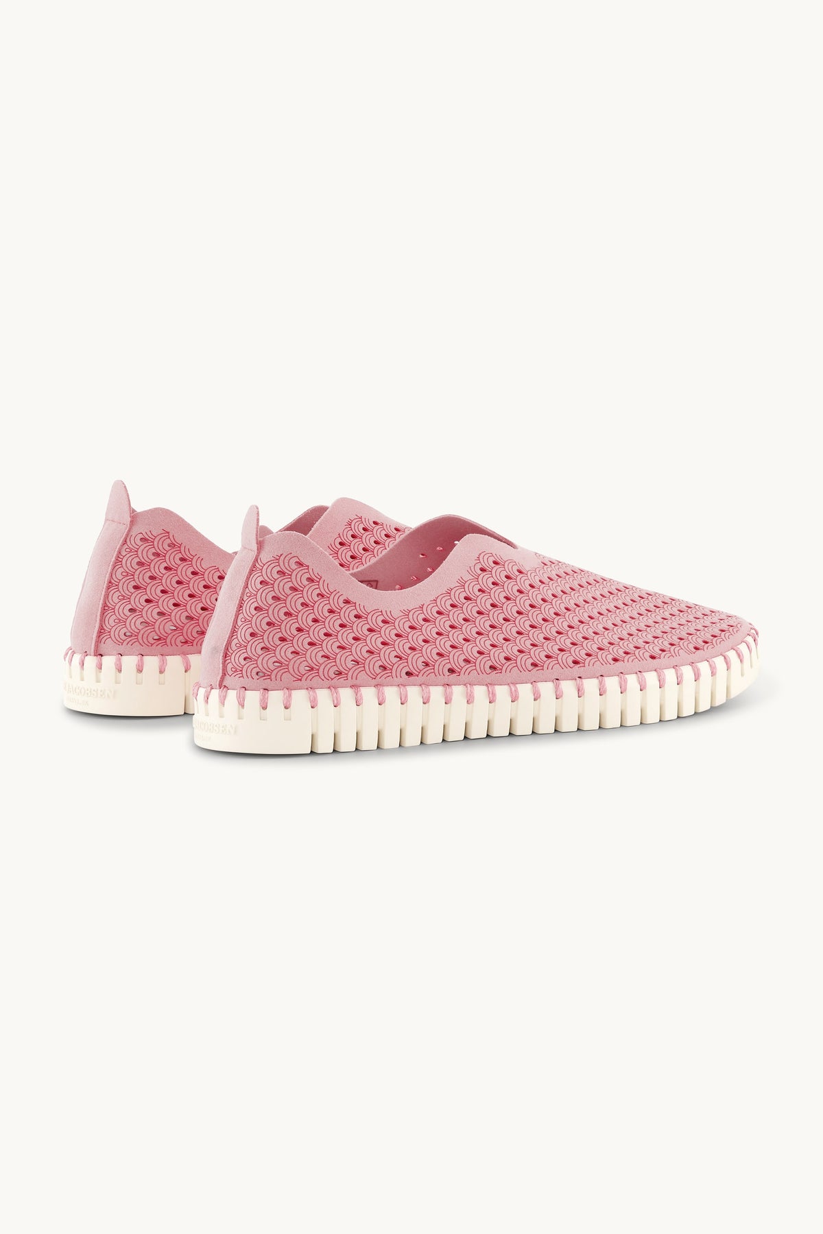 Laser-cut Slip-on Shoes on Flat Sole - Ballerina