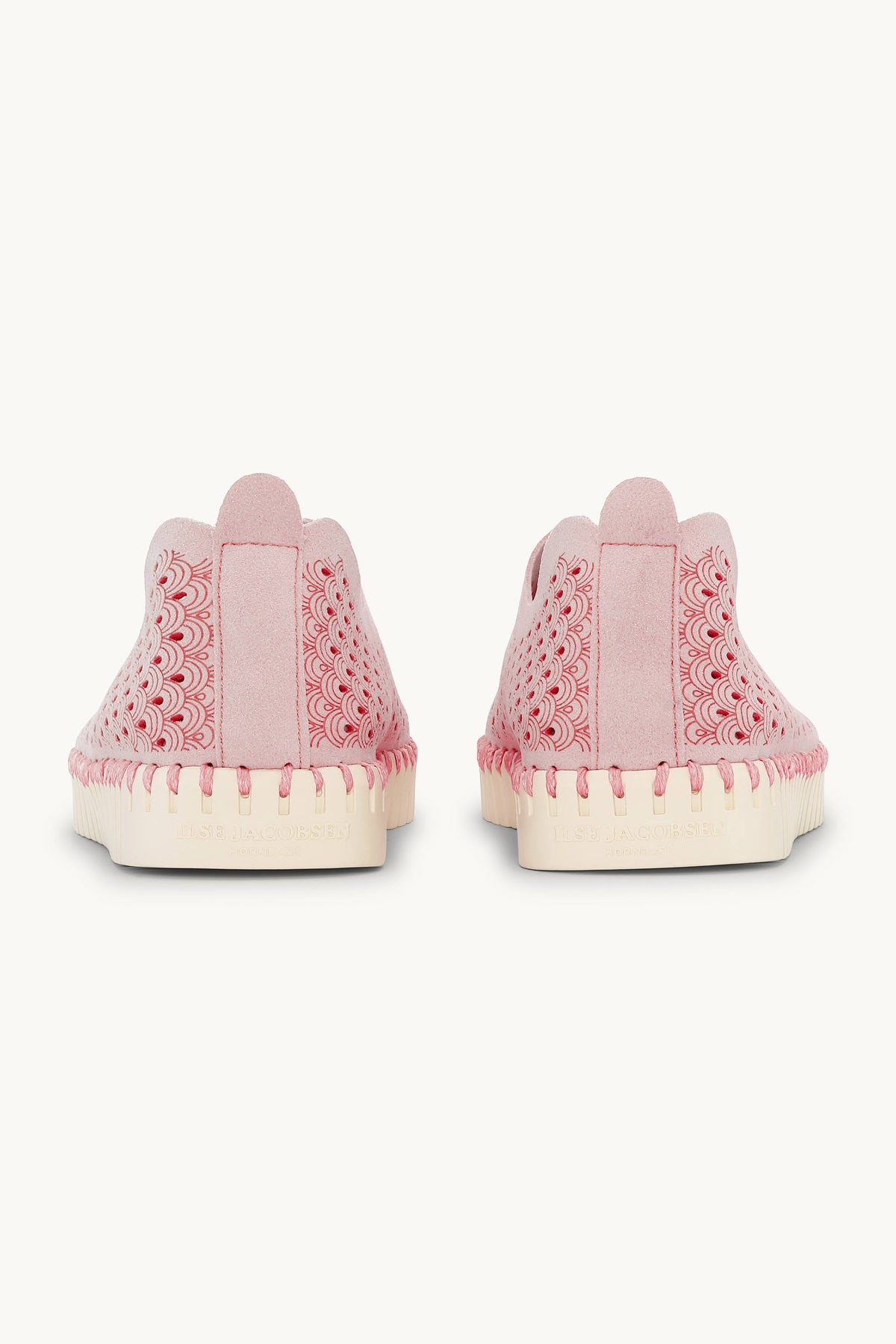 Laser-cut Slip-on Shoes on Flat Sole - Ballerina