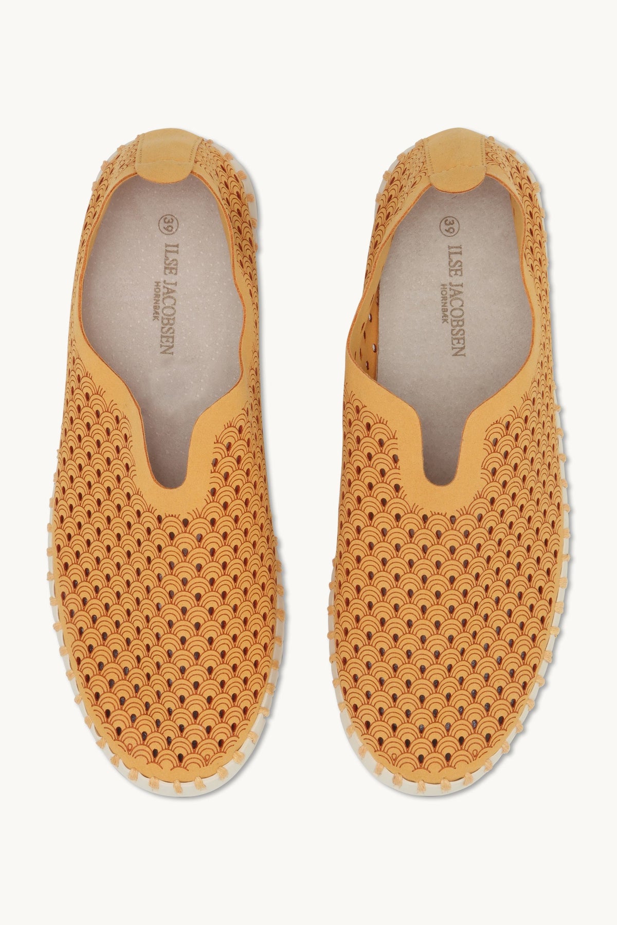 Laser-cut Slip-on Shoes on Flat Sole - Golden Nugget