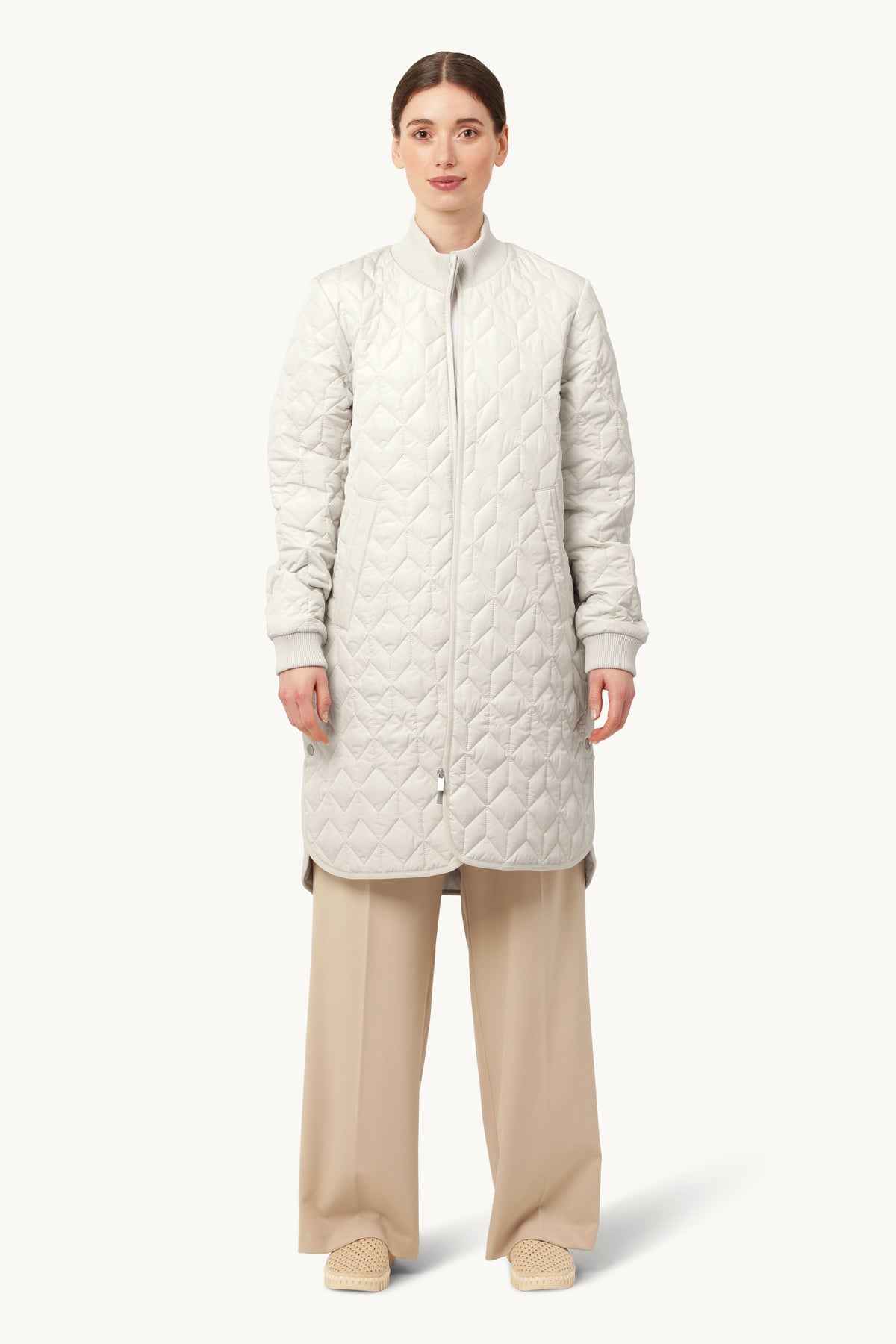 Long A-Lined Quilted Jacket - Kit