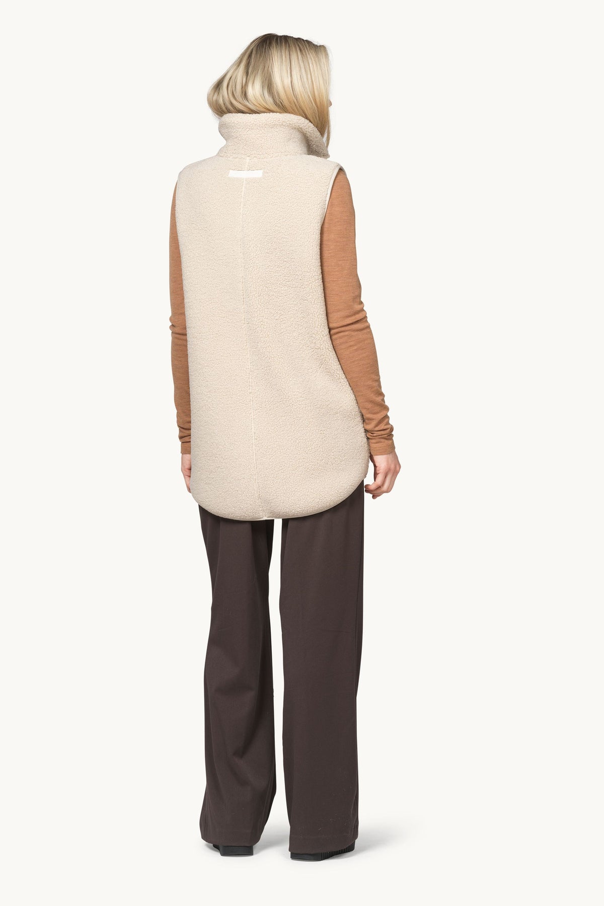 Long Soft Pile Vest with Zipper - Kit