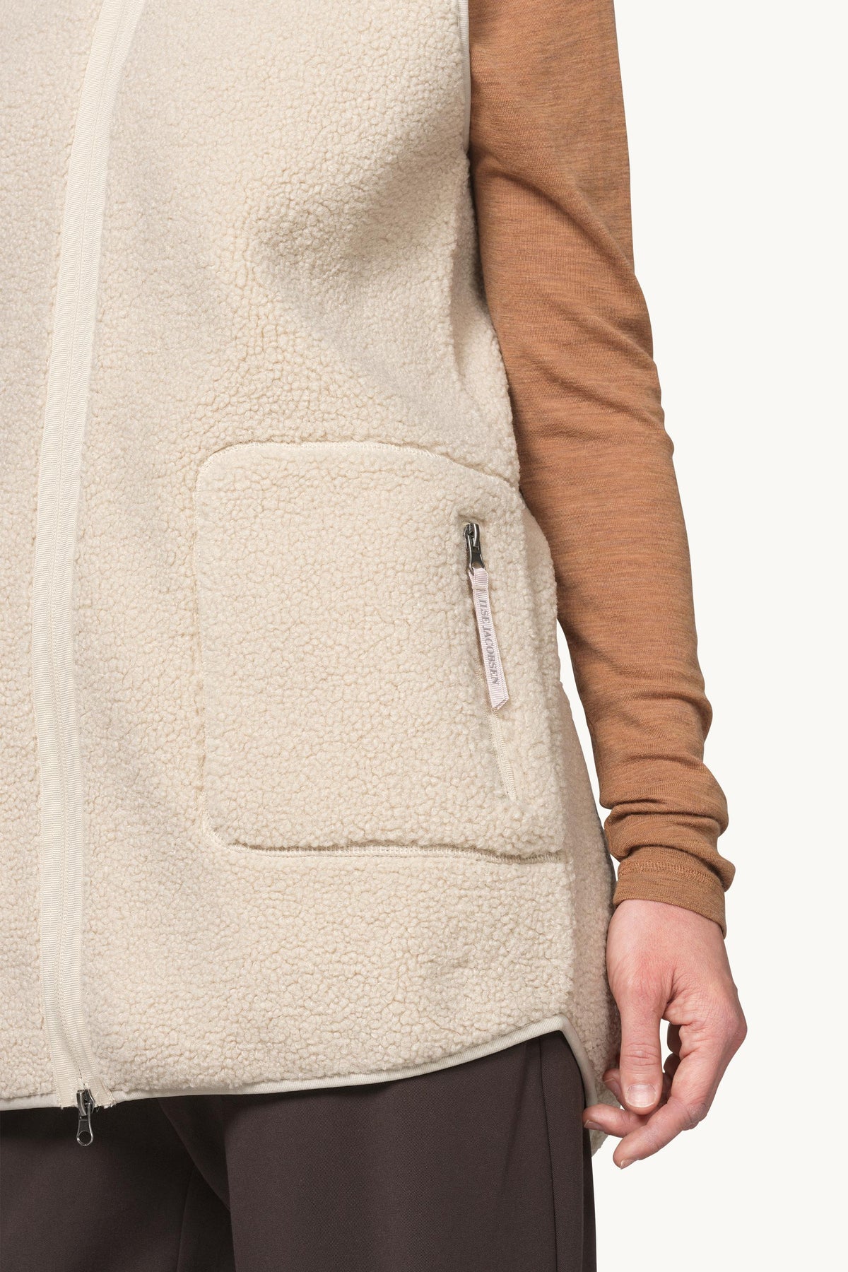 Long Soft Pile Vest with Zipper - Kit