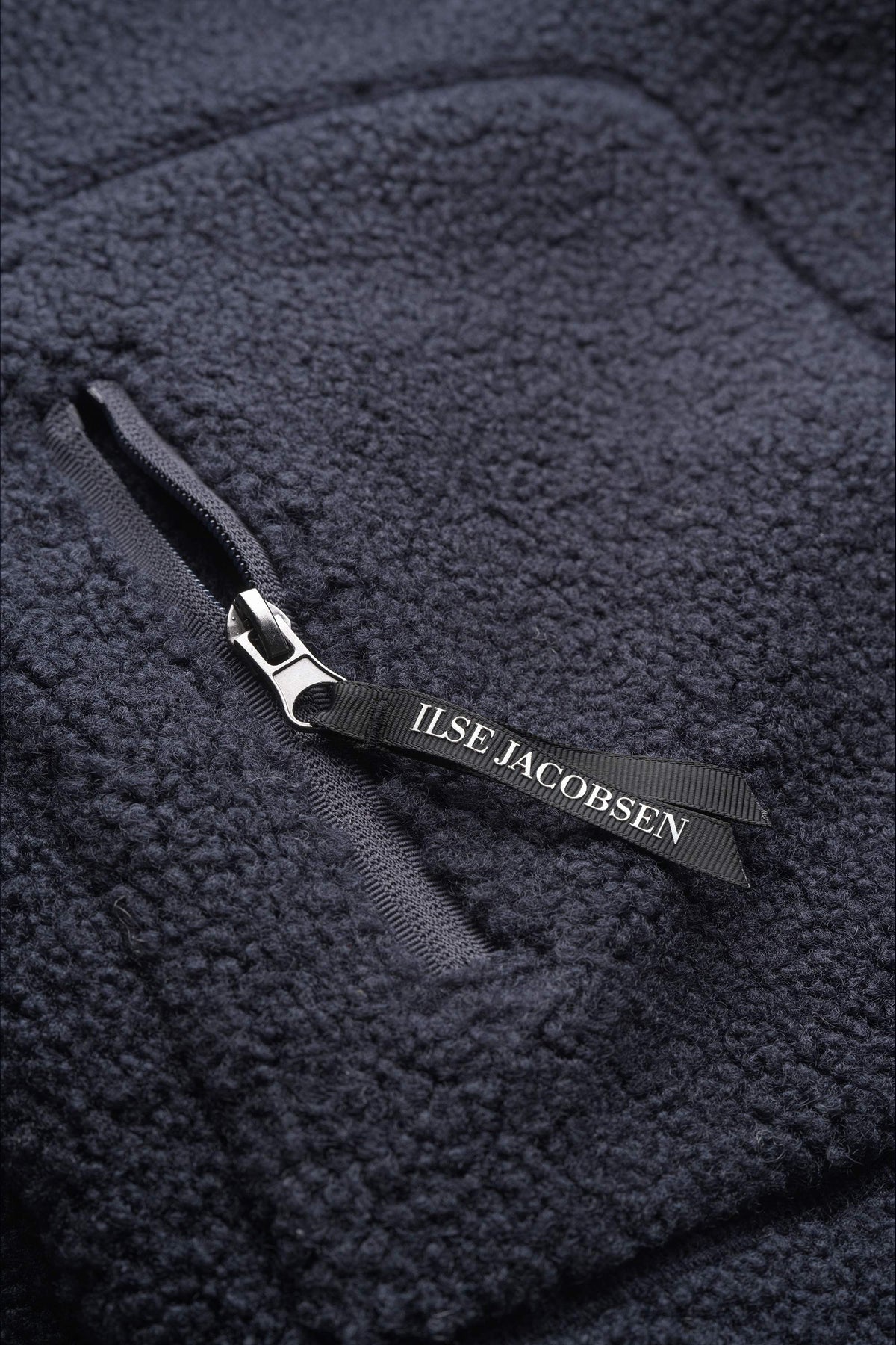 Soft Pile Jacket with Hood - Dark Indigo