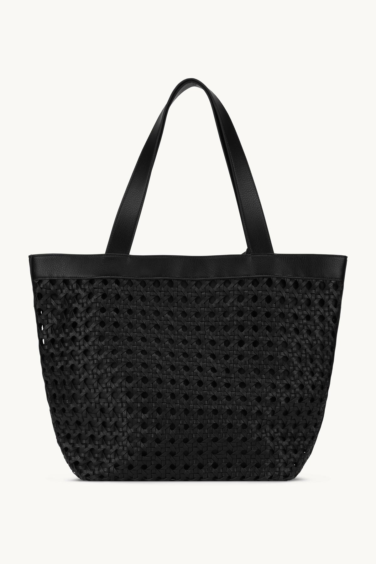 Braided Shopper - Black Black