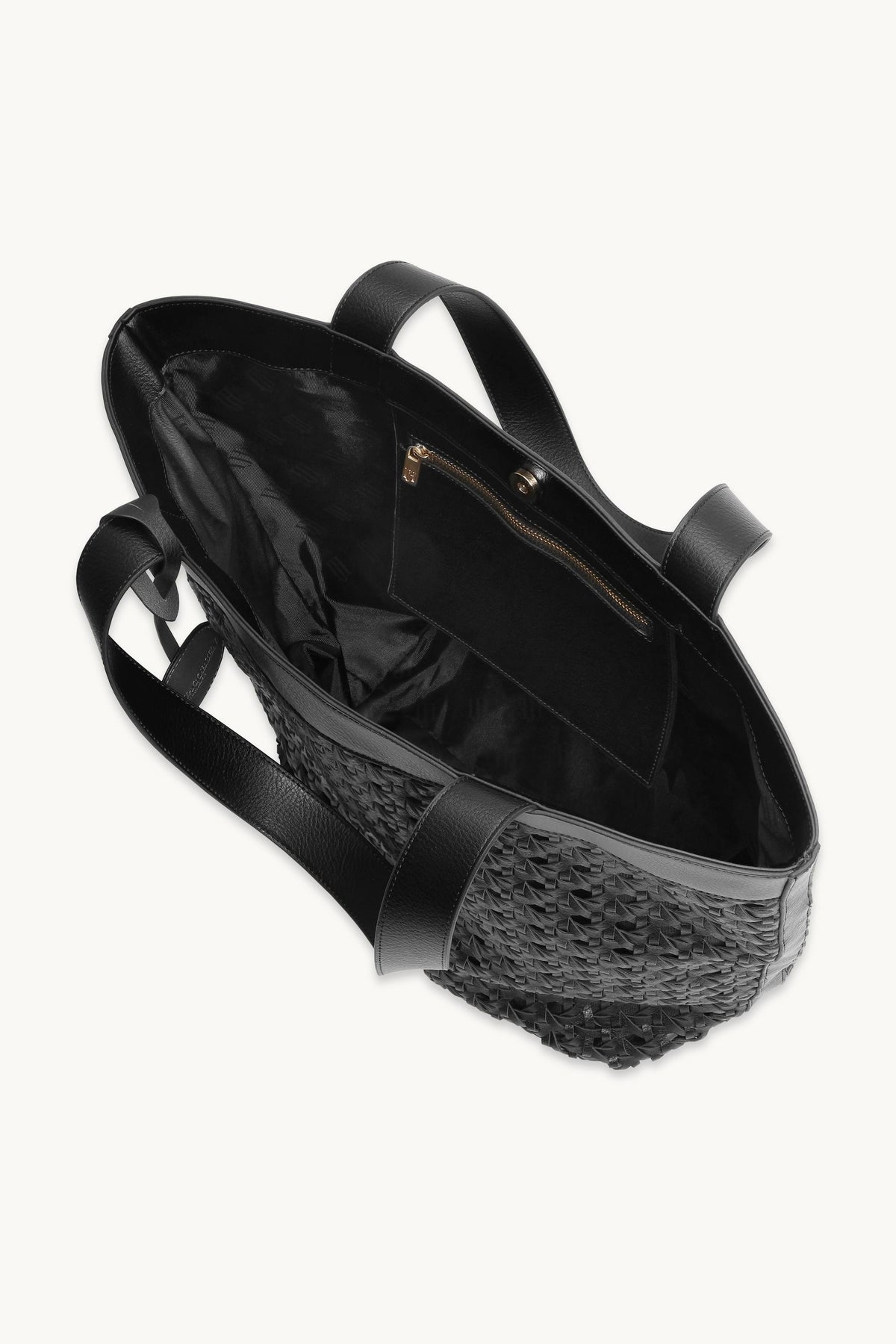 Braided Shopper - Black Black