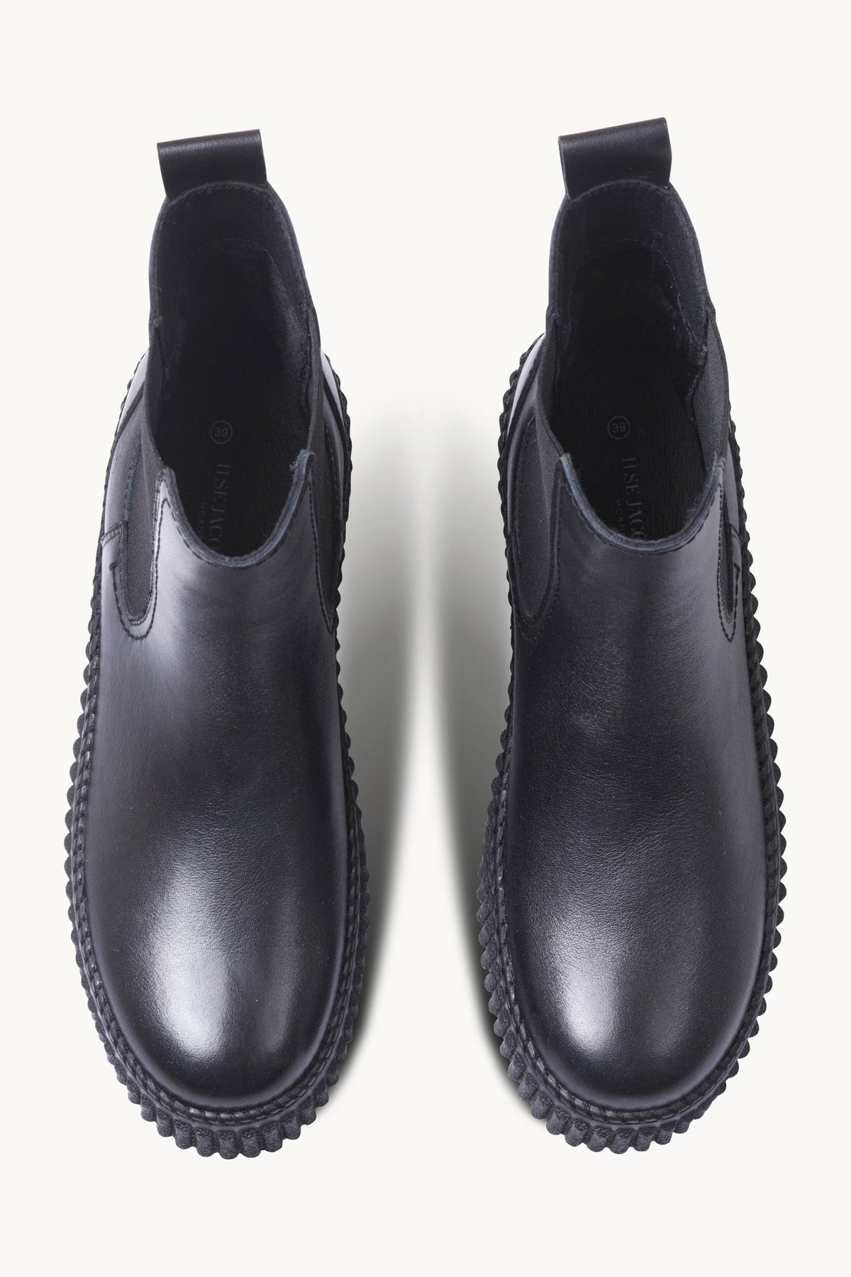 Leather Chelsea Boots - Black Black