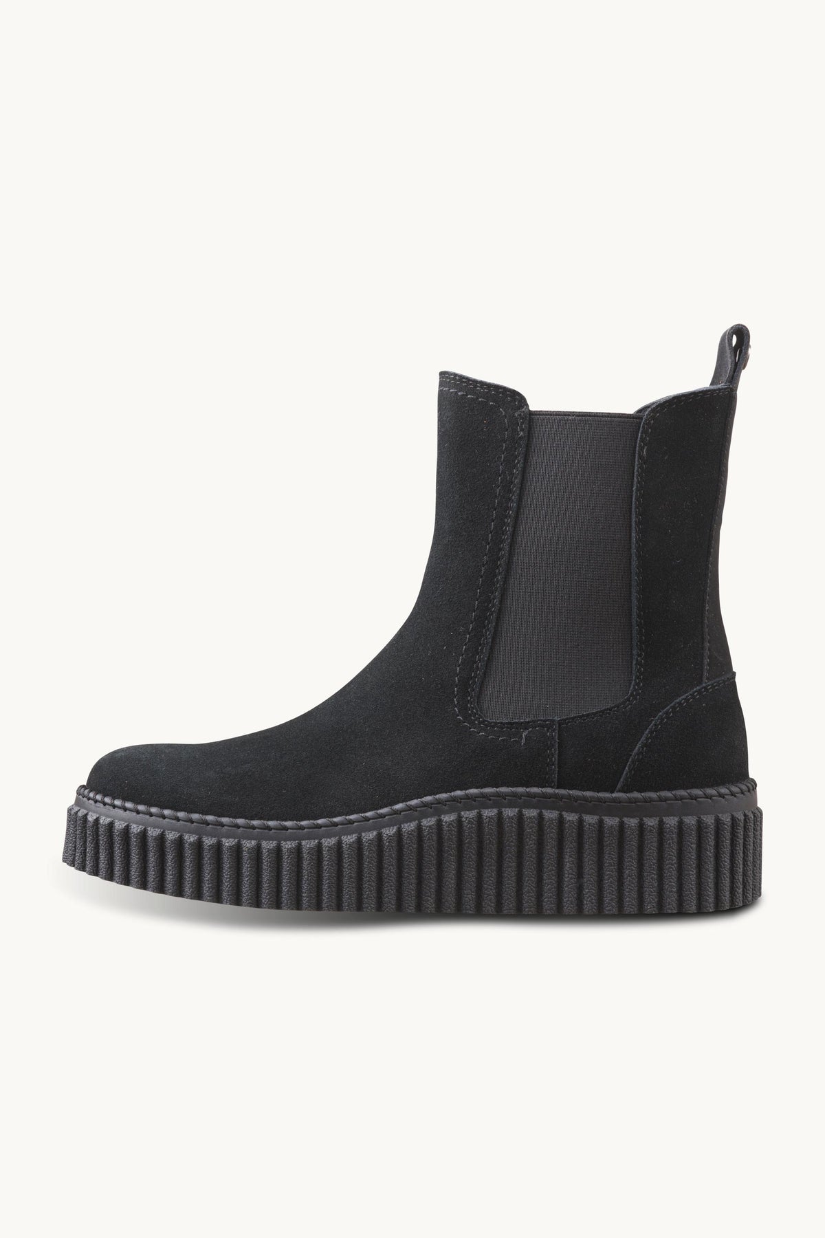 Suede Chelsea Boots - Black Black