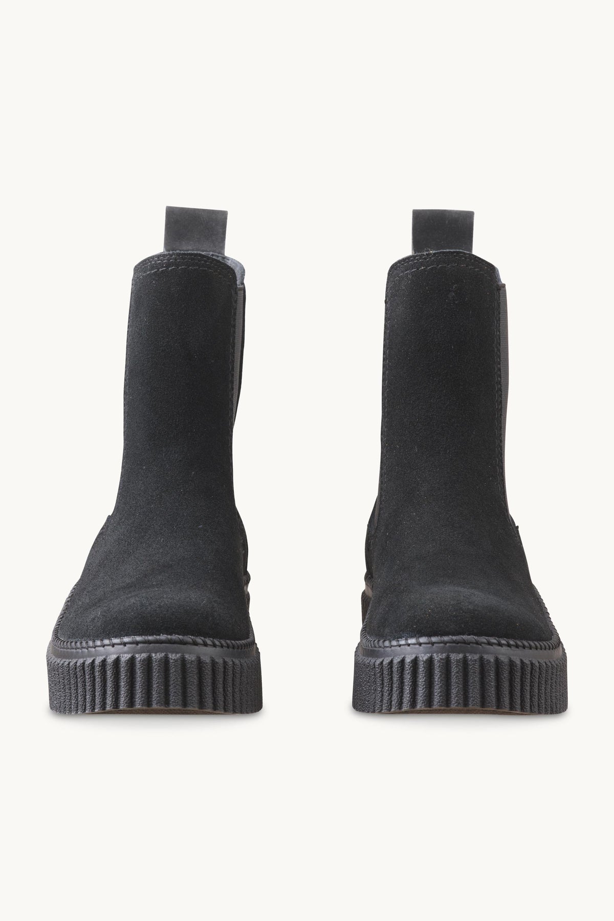 Suede Chelsea Boots - Black Black