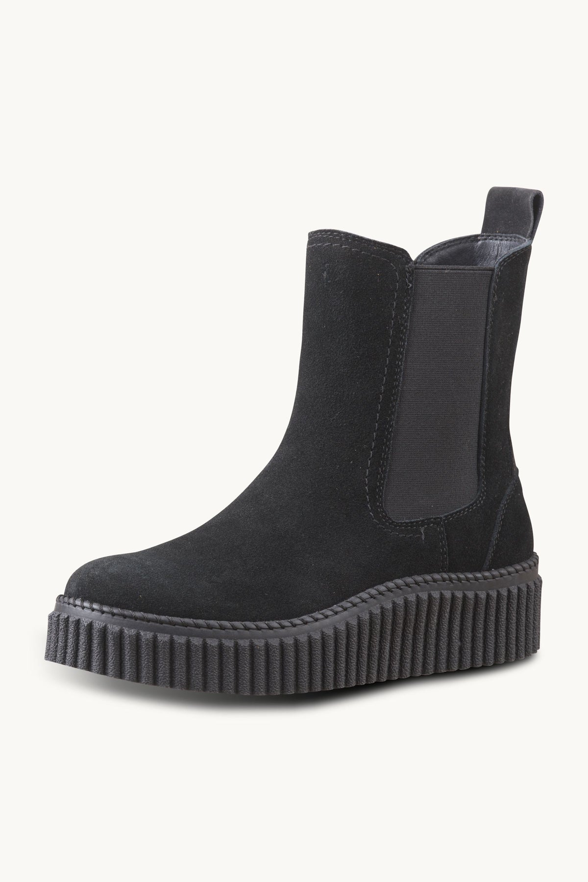 Suede Chelsea Boots - Black Black