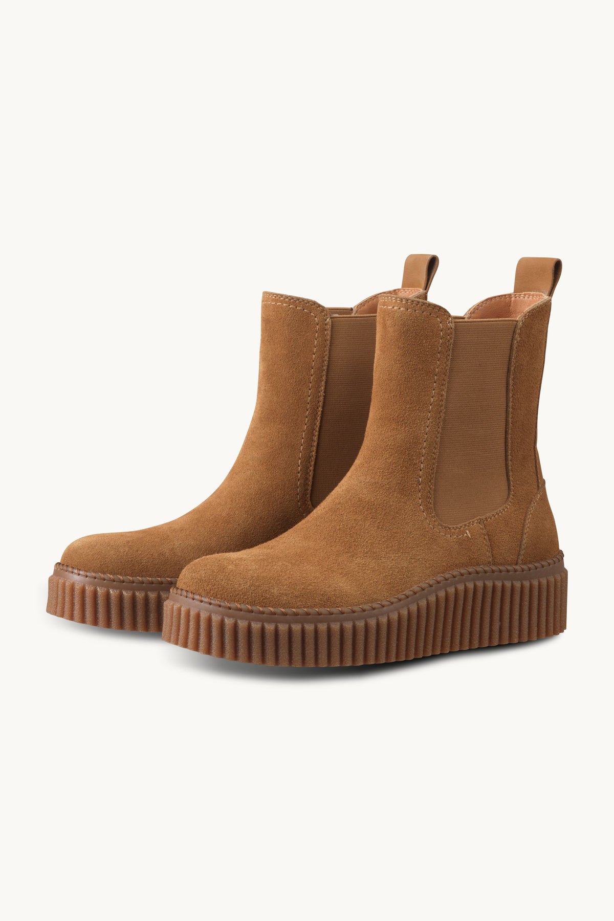 Suede Chelsea Boots - Cashew Clay