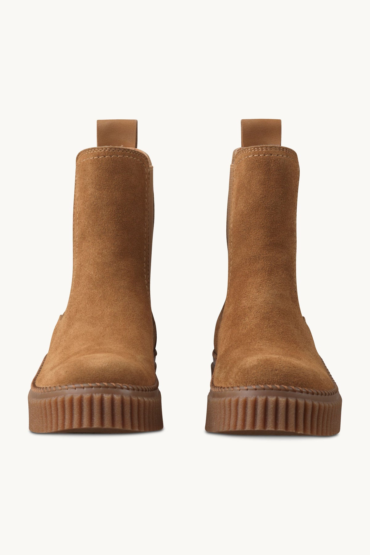 Suede Chelsea Boots - Cashew Clay