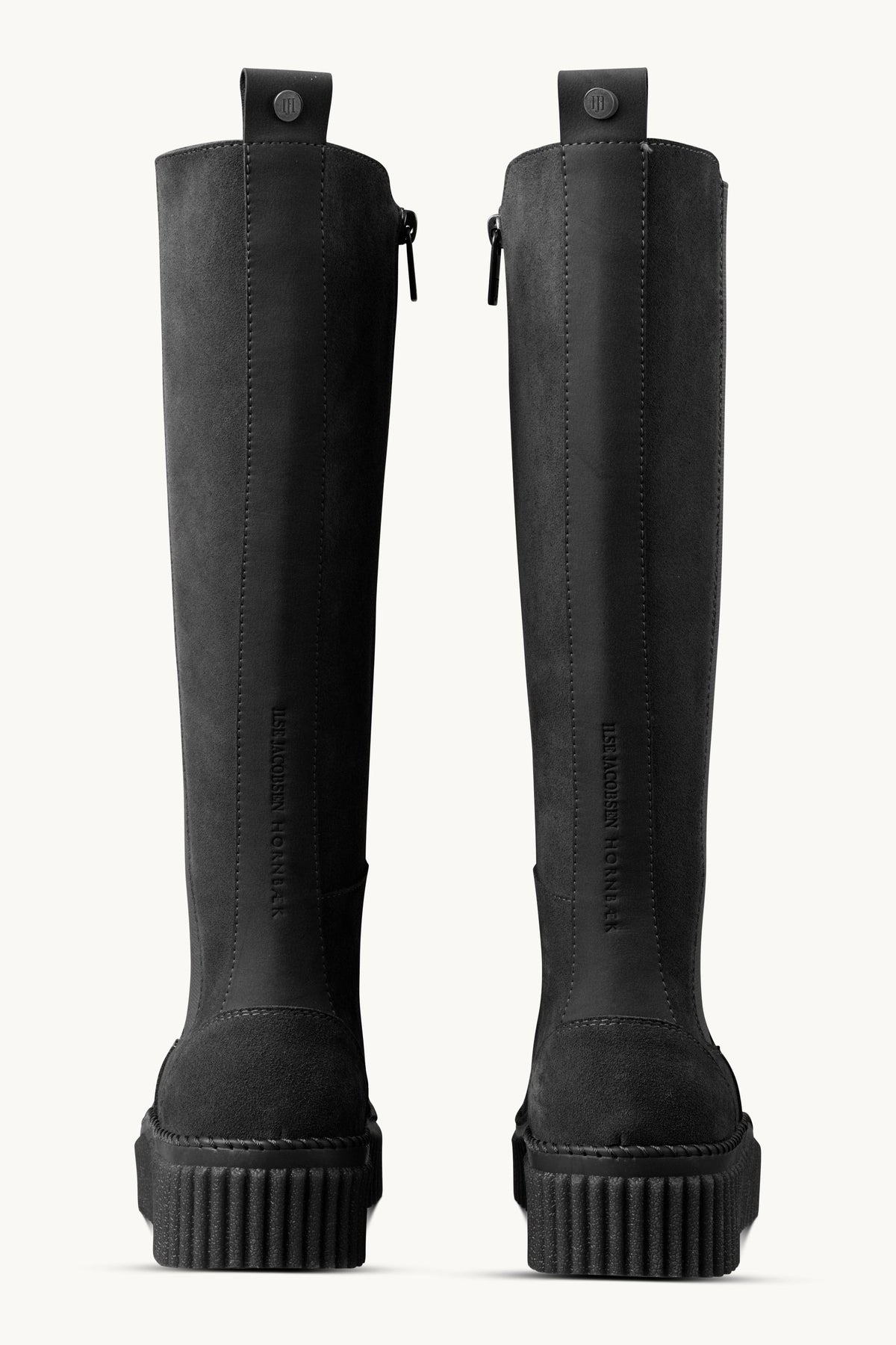 Tall Suede Chelsea Boots - Black Black
