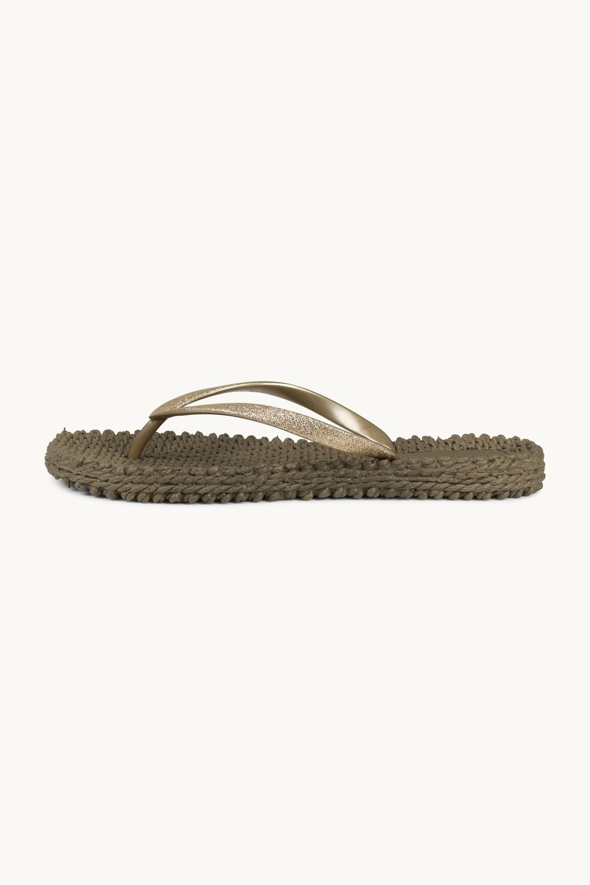 Flip Flops with Glitter - Cub Brown